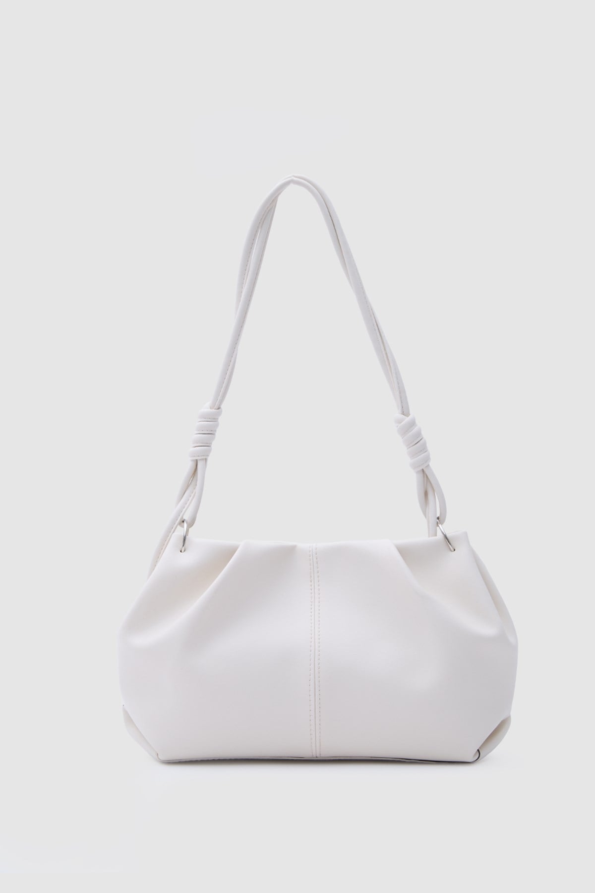 Casa Bağlama Detaylı Omuz Çantası Krem