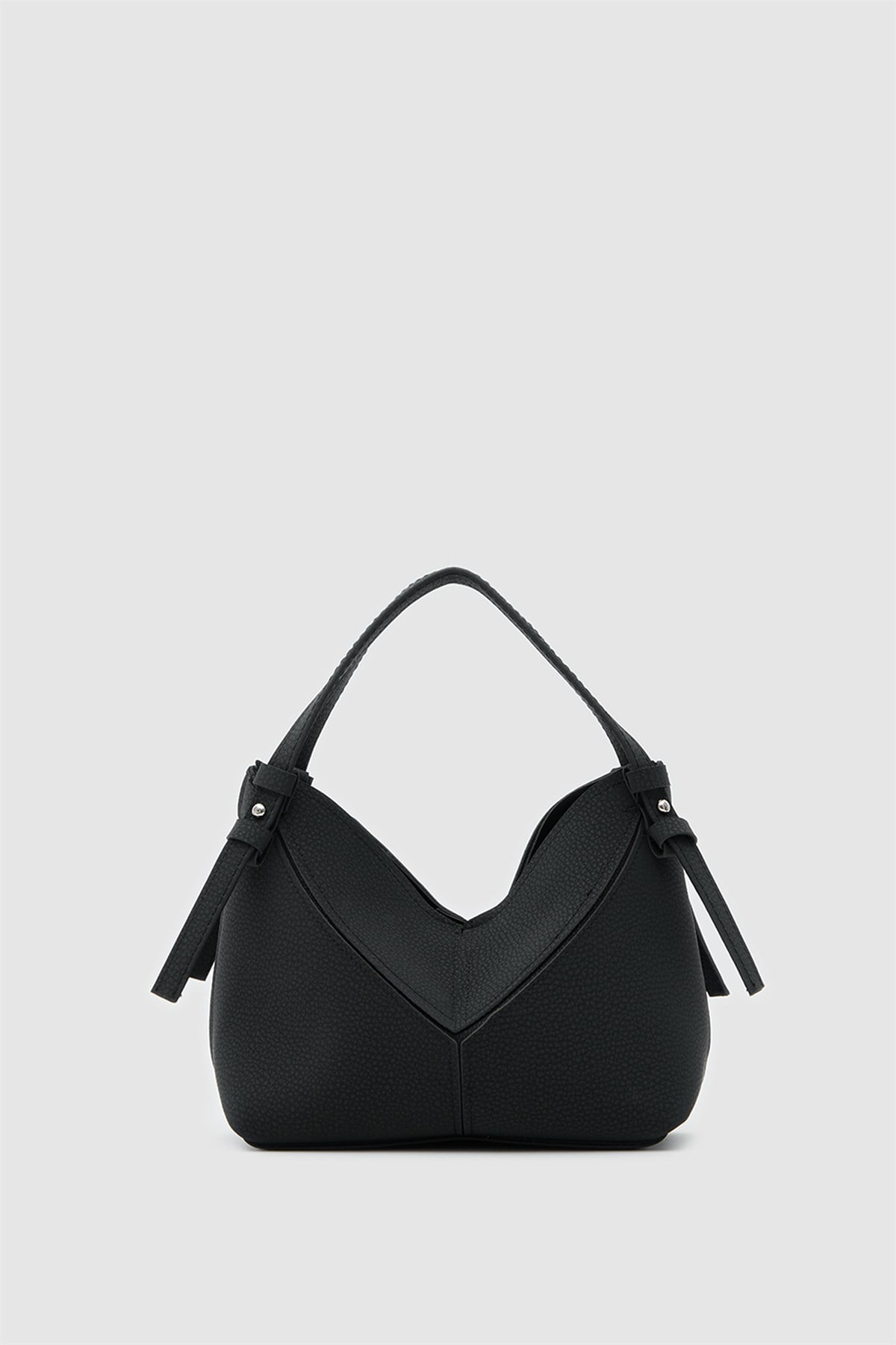 Rada Asimetrik Charmlı El ve Çapraz Siyah