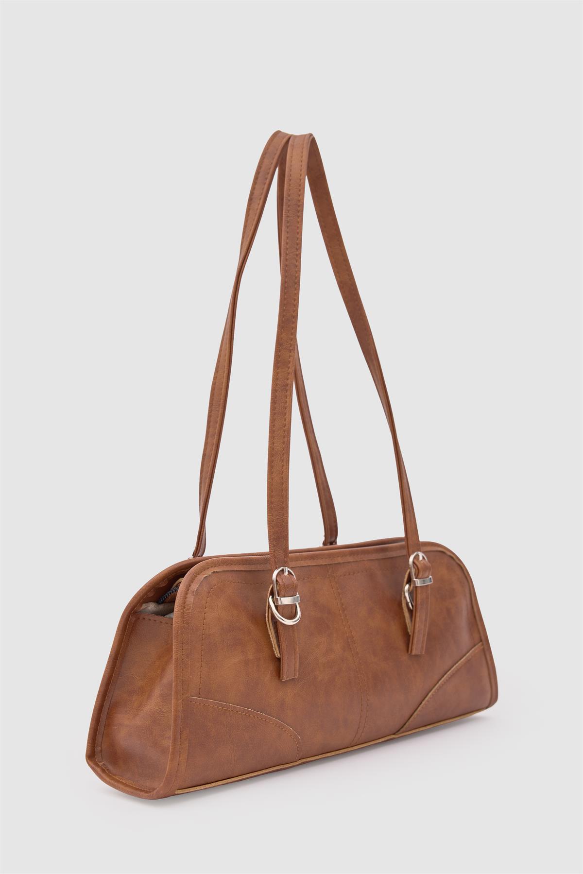 Vanity Baget Çanta Taba