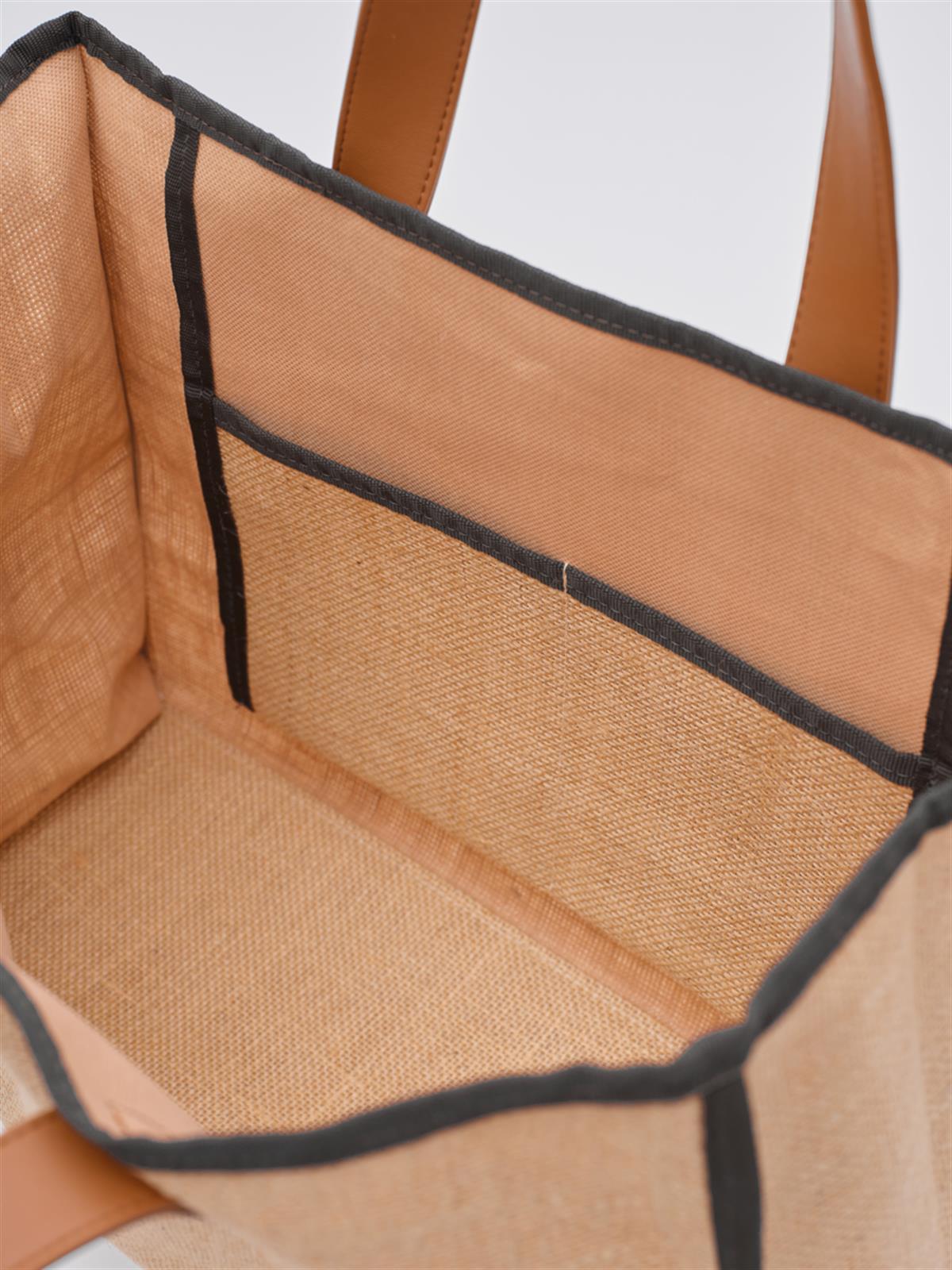 Arc X Large Hasır Tote Bag Kahverengi