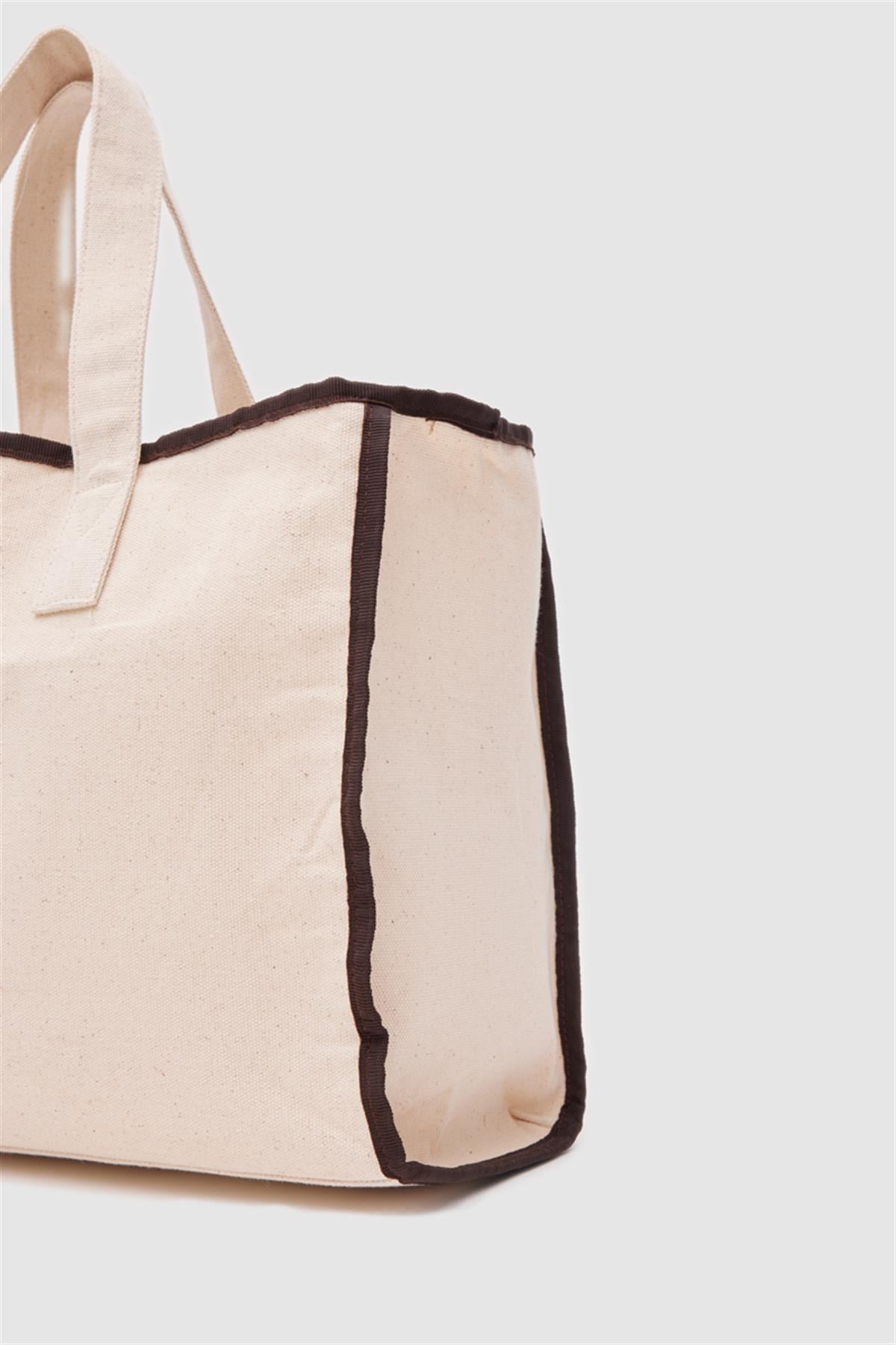 Arc X Large Kanvas Tote Bag Kahverengi