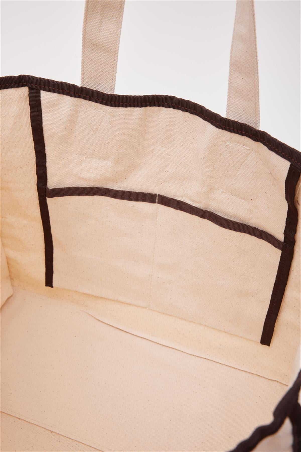 Arc X Large Kanvas Tote Bag Kahverengi
