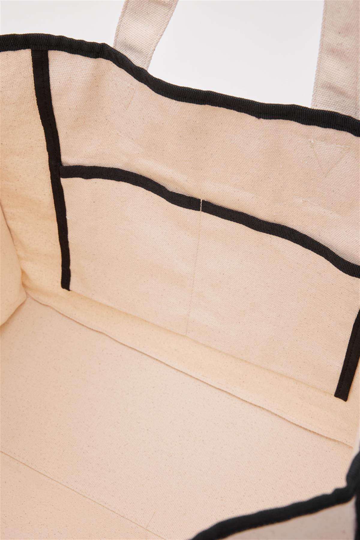 Arc X Large Kanvas Tote Bag Siyah