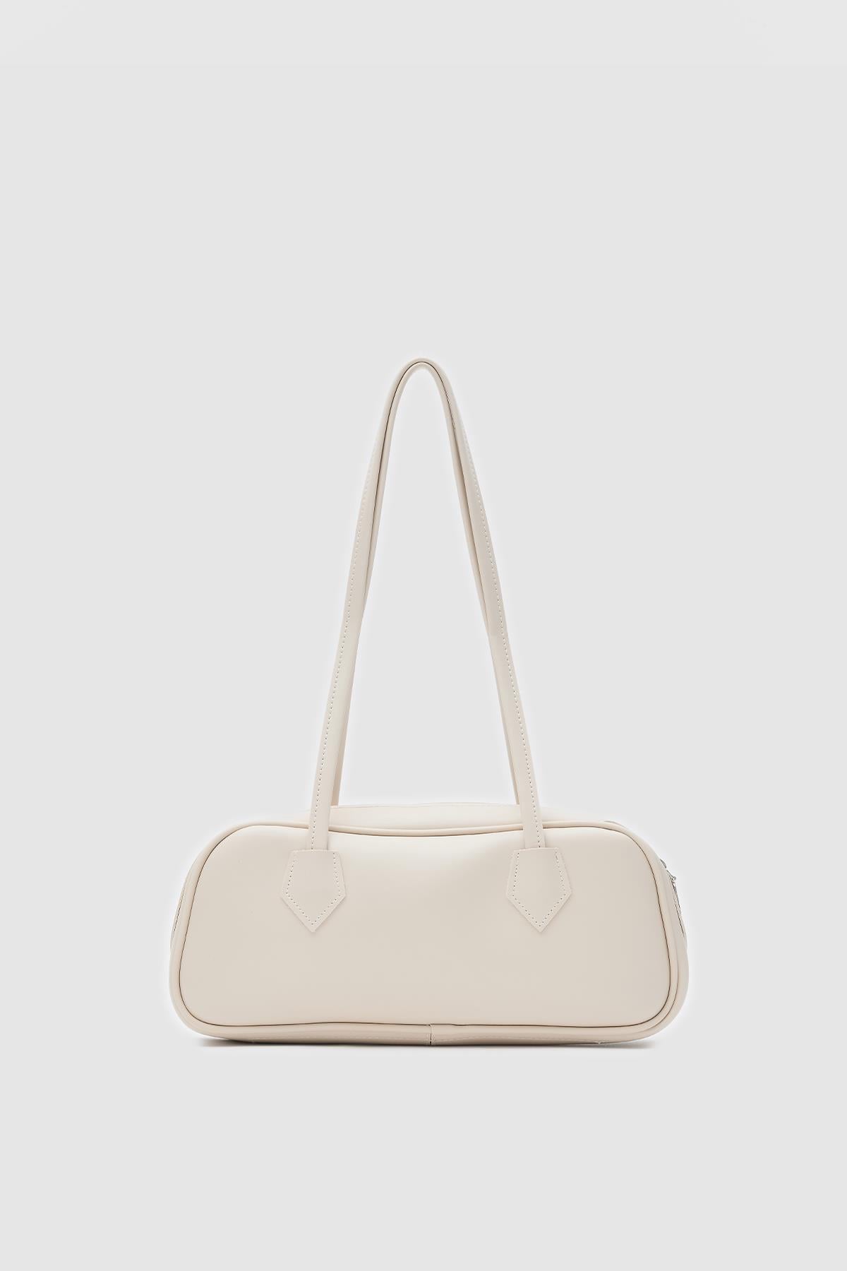Boheme Vintage Baget Çanta Krem