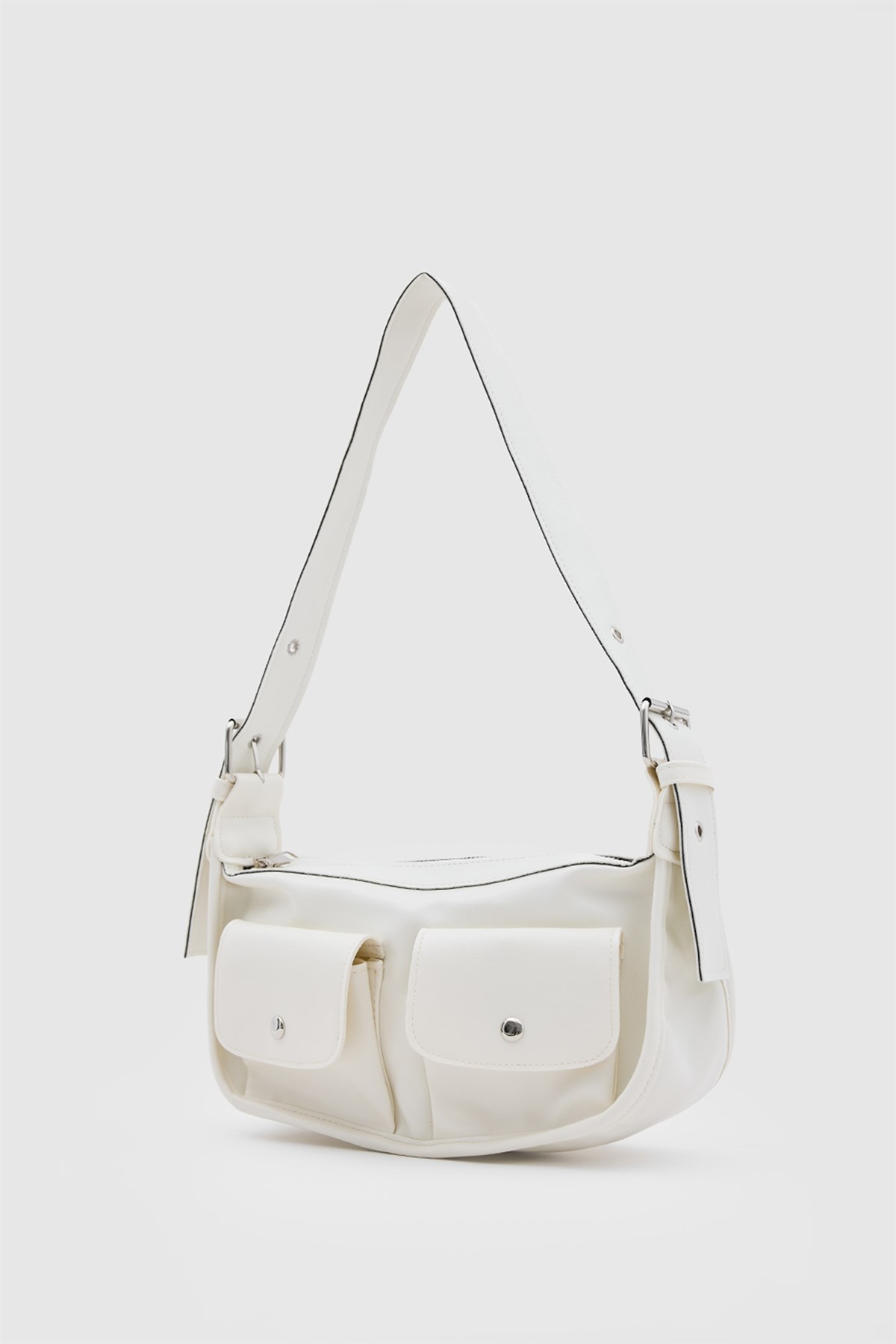 Diana Vintage Baget Çanta Krem