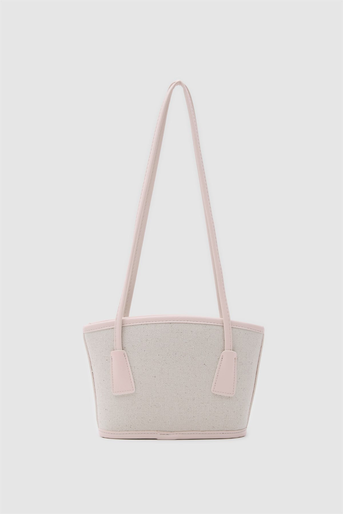 Padra Büzgülü Bucket Kanvas Çanta Pudra Pembe