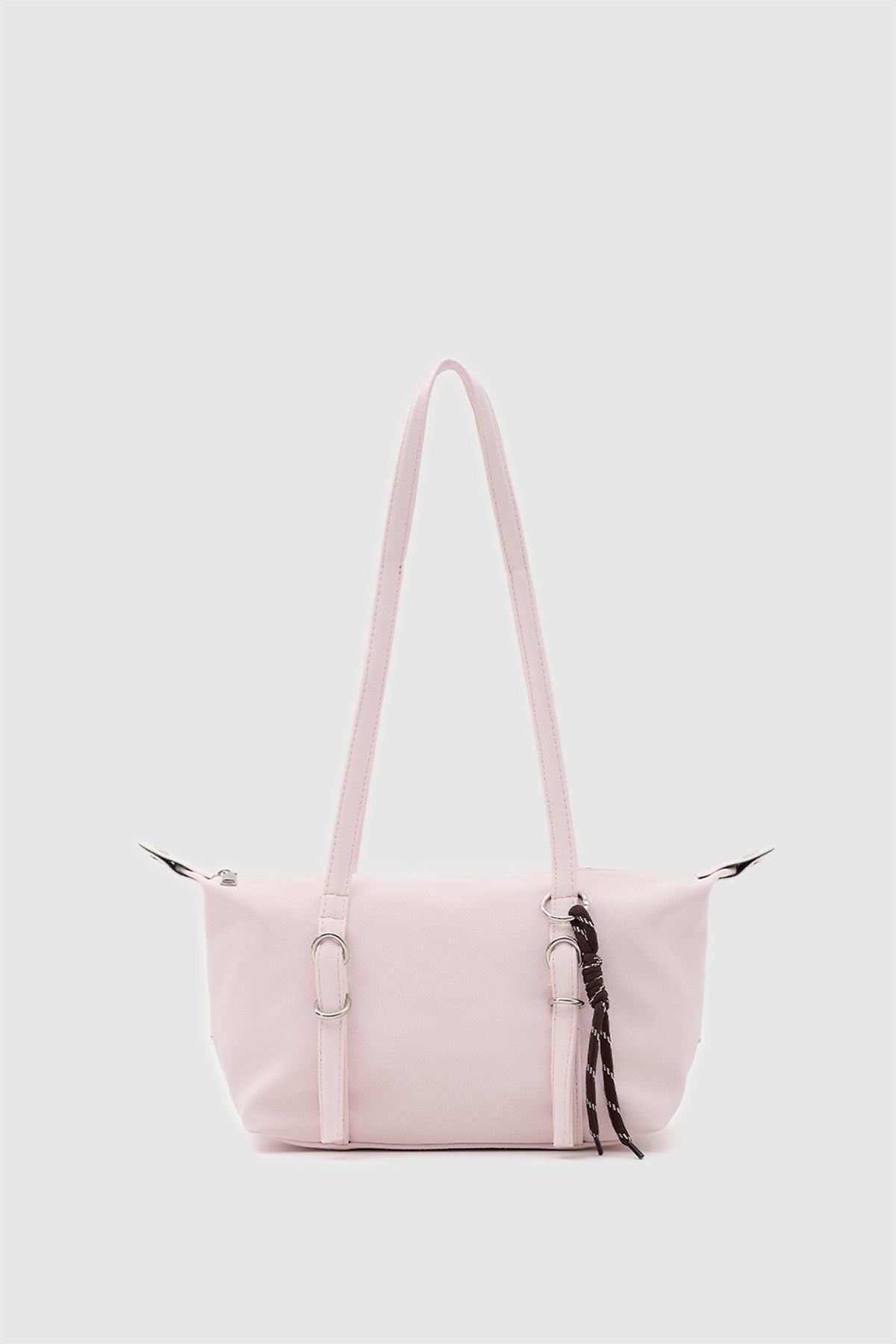 Gia Charmlı Oval Çanta Pudra Pembe
