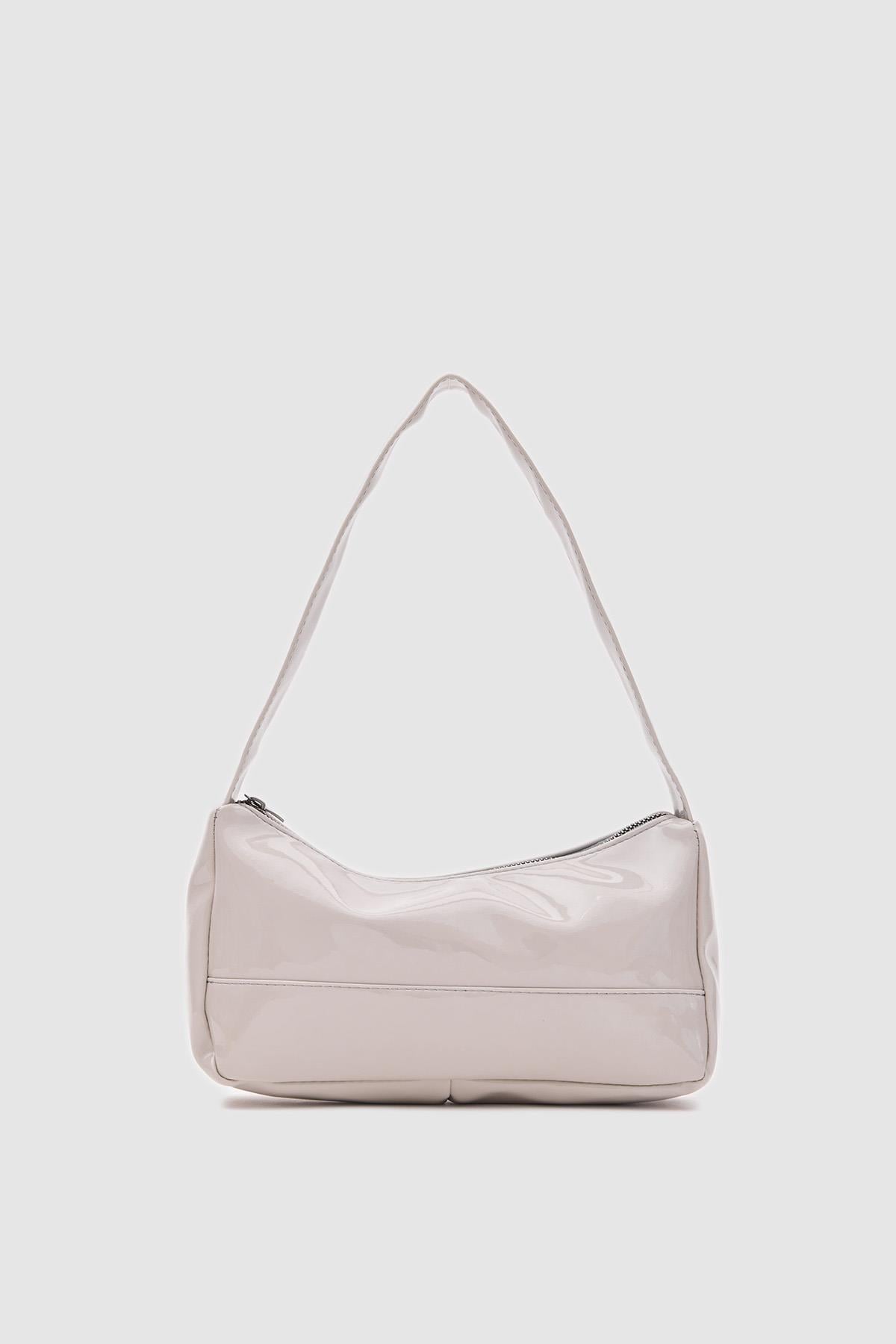 Casper Basic Rugan Baget Çanta Gri