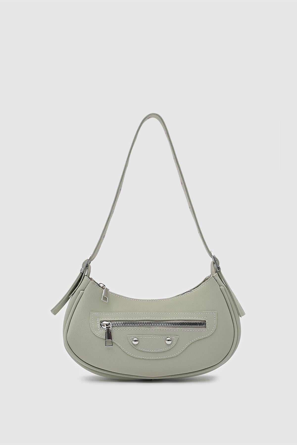 Sandy 90s Retro Baget Çanta Mint