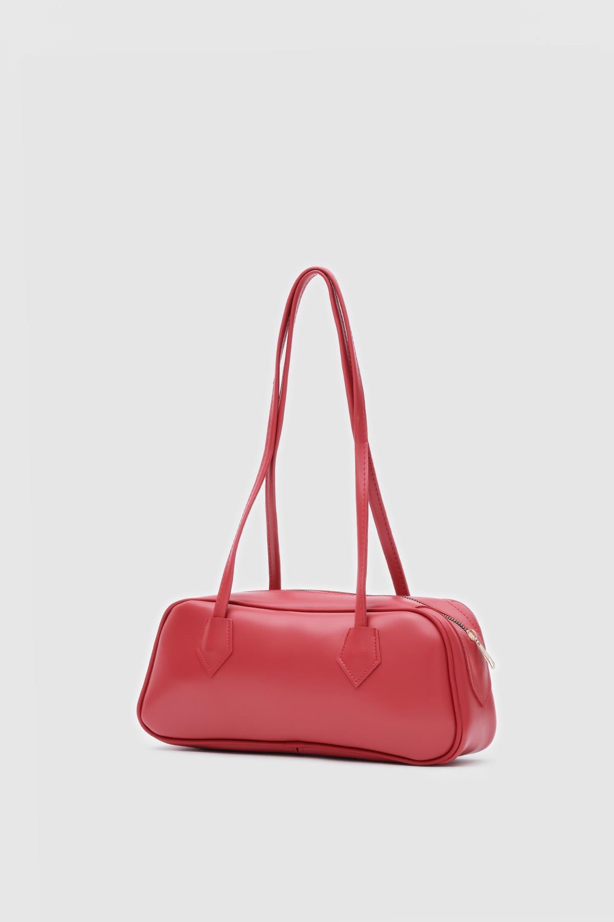 Boheme Vintage Baget Çanta Kırmızı