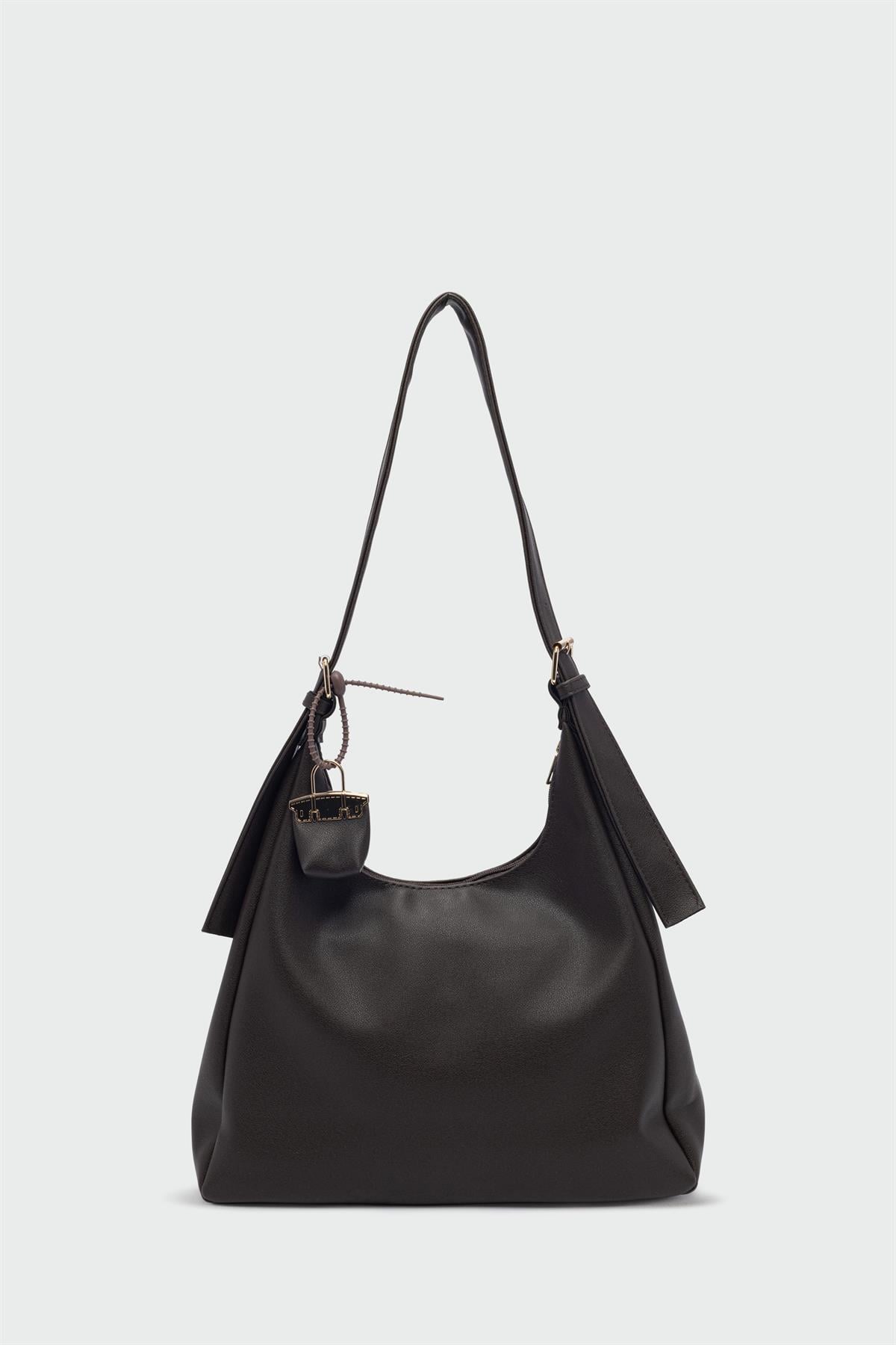 Guts Charmlı Salaş Omuz Çantası Kahve