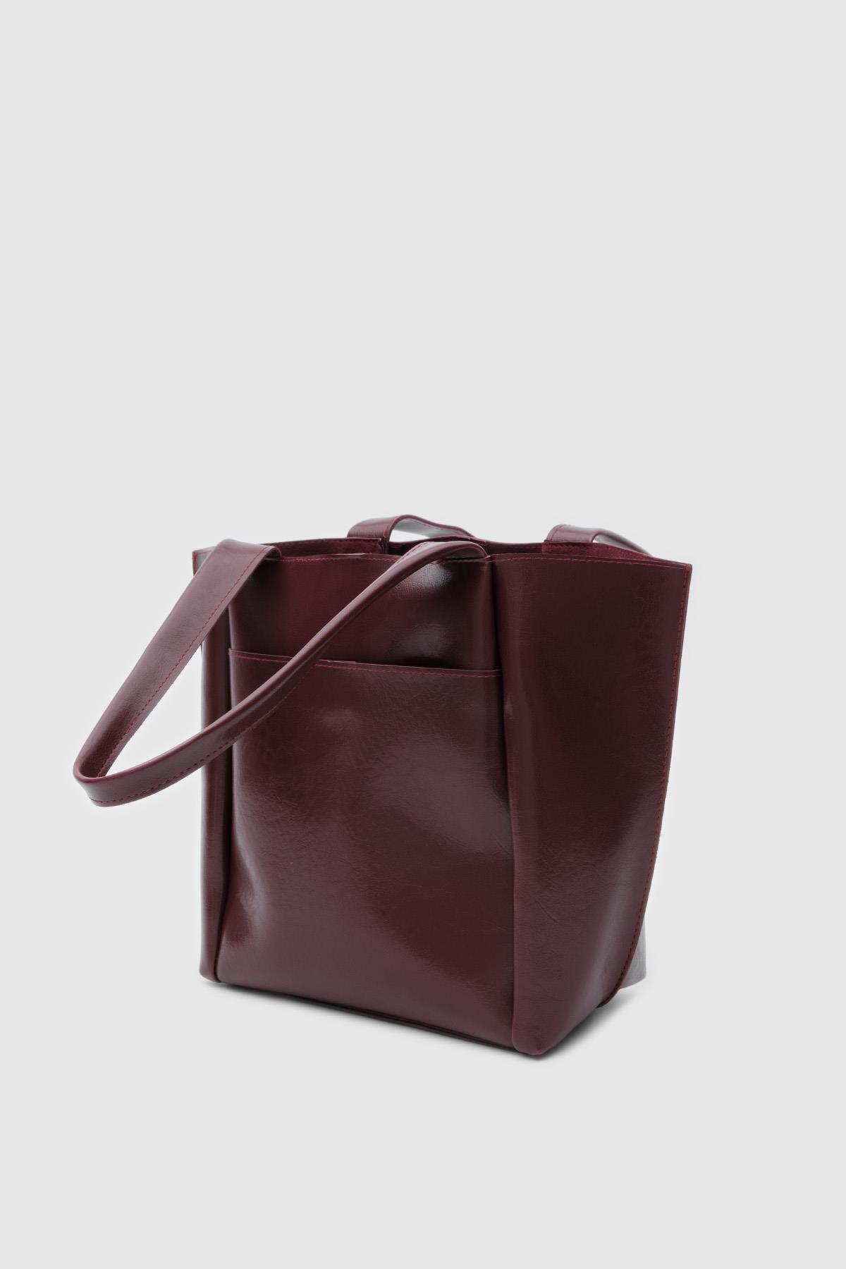 Cap Omuz Çantası  Bordo