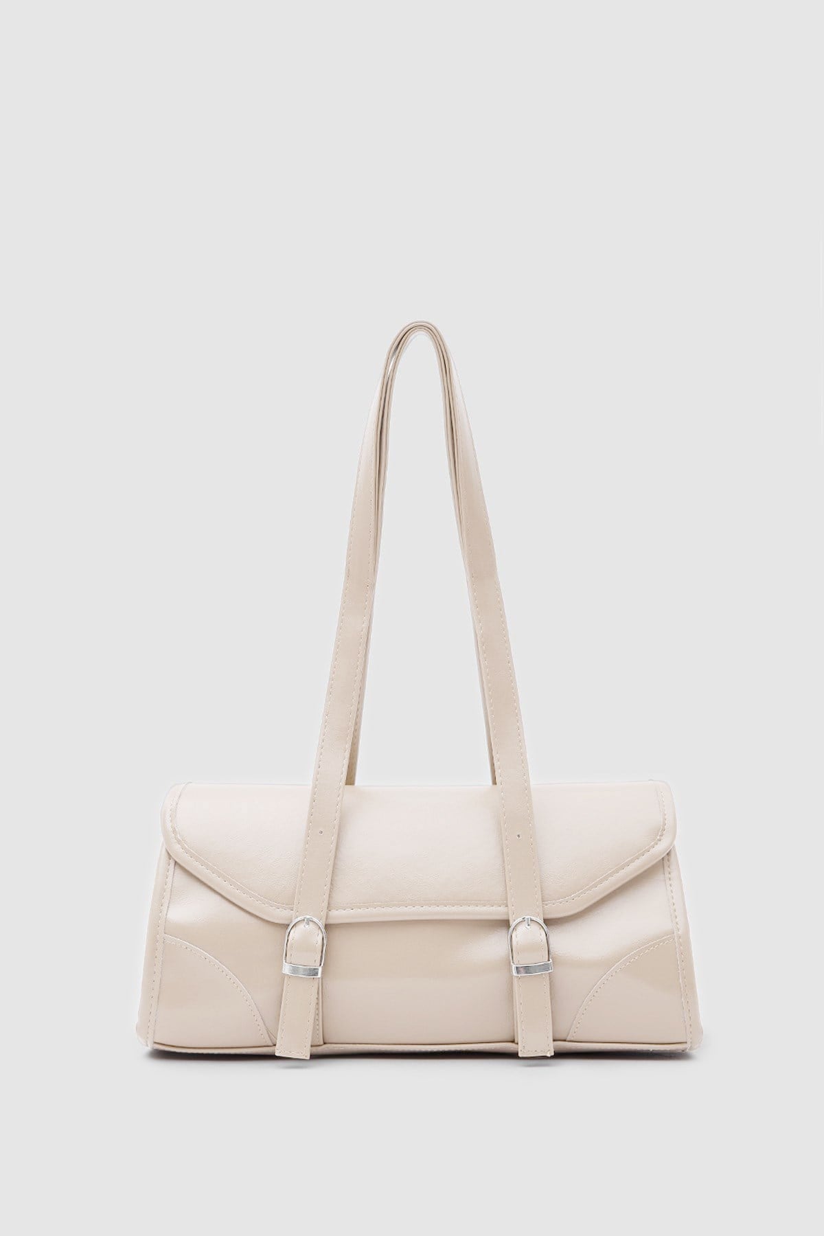 Lue Vintage Baget Çanta Krem