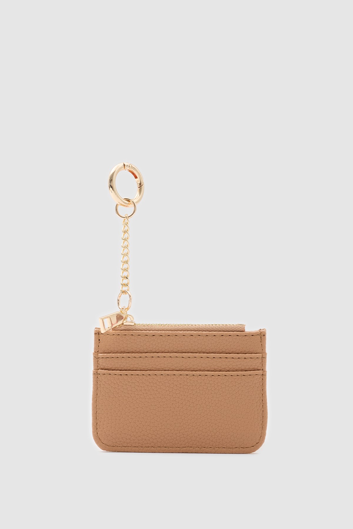 Nook Fermuarlı Charm Kartlık Camel