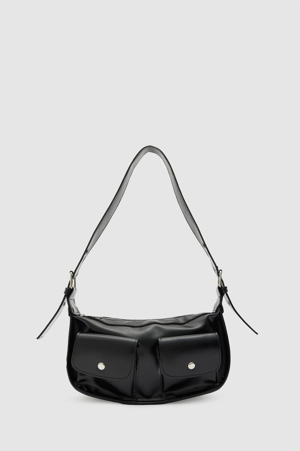 Diana Vintage Baget Çanta Siyah