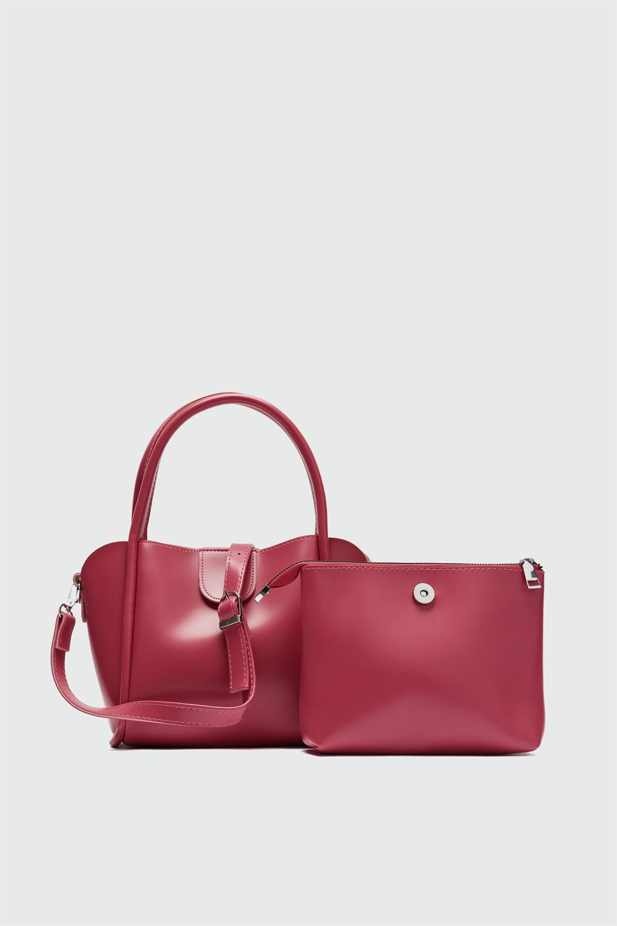 Beca El ve Çapraz Çanta Pembe