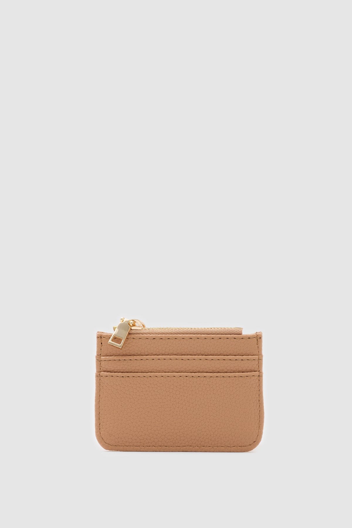Nook Fermuarlı Charm Kartlık Camel