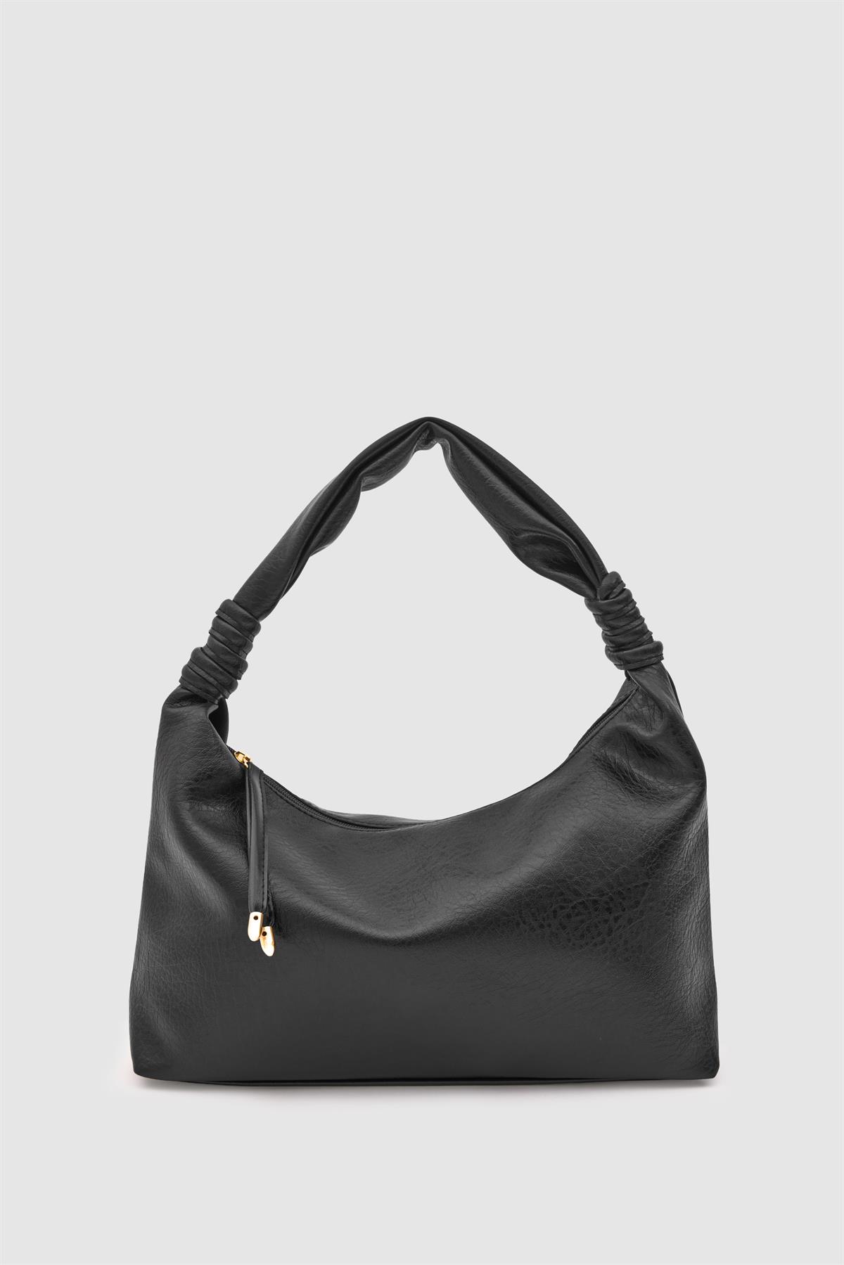 Harlow Owal Omuz Çantası Siyah