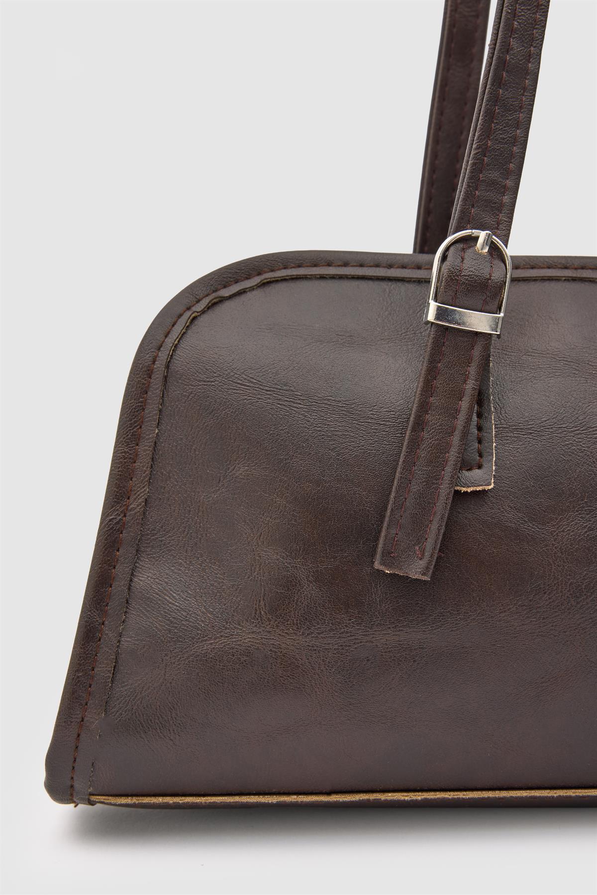 Vanity Baget Çanta Acı Kahve