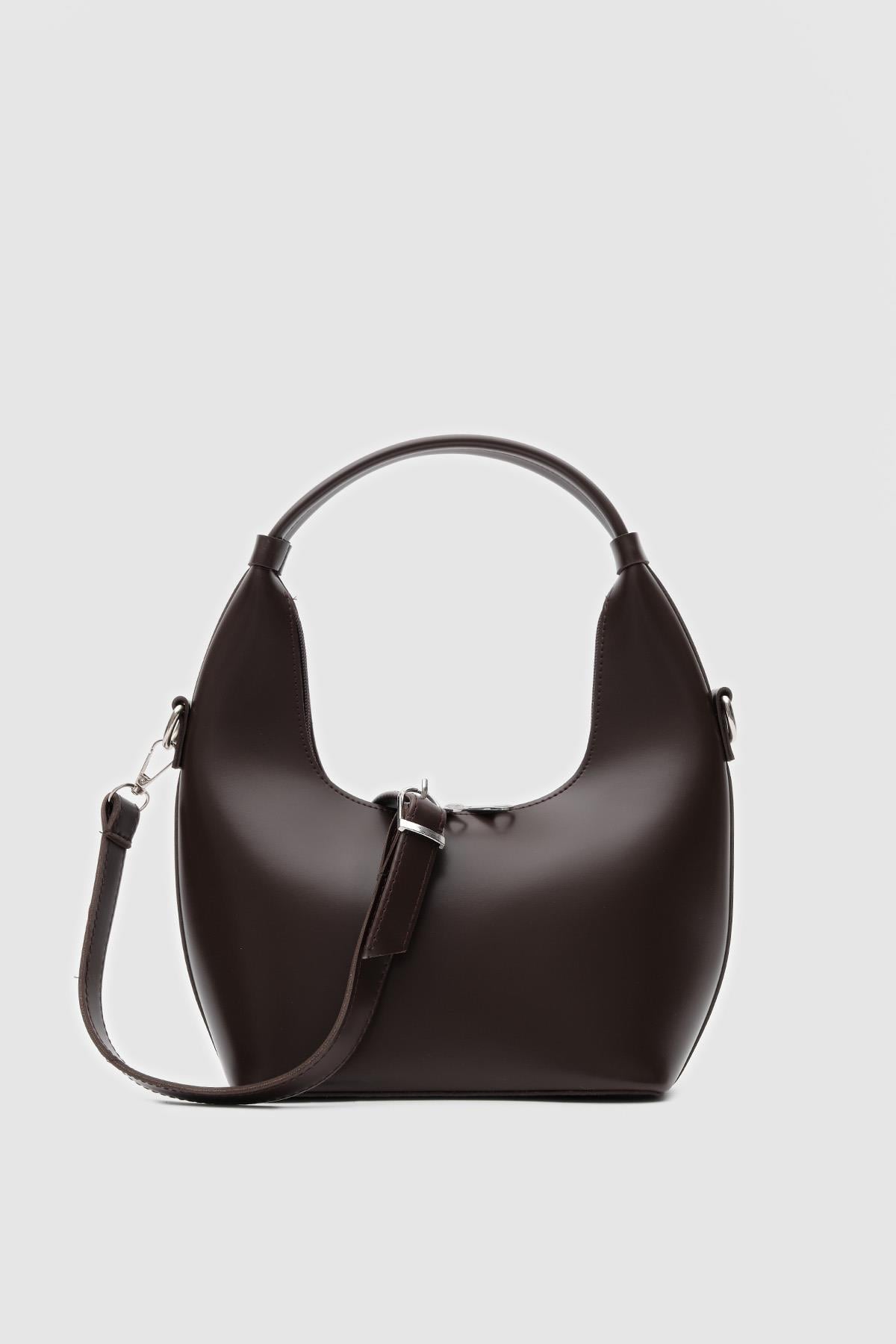 Docpe Bucket Çapraz Çanta Acı Kahve