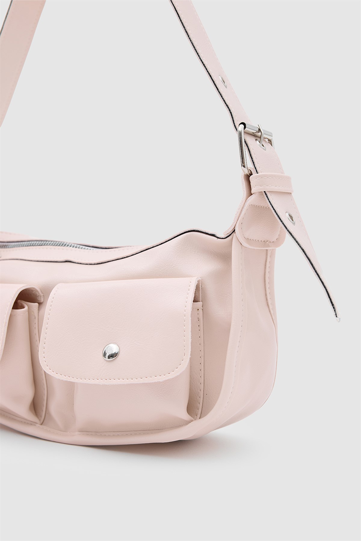Diana Vintage Baget Çanta Pudra Pembe
