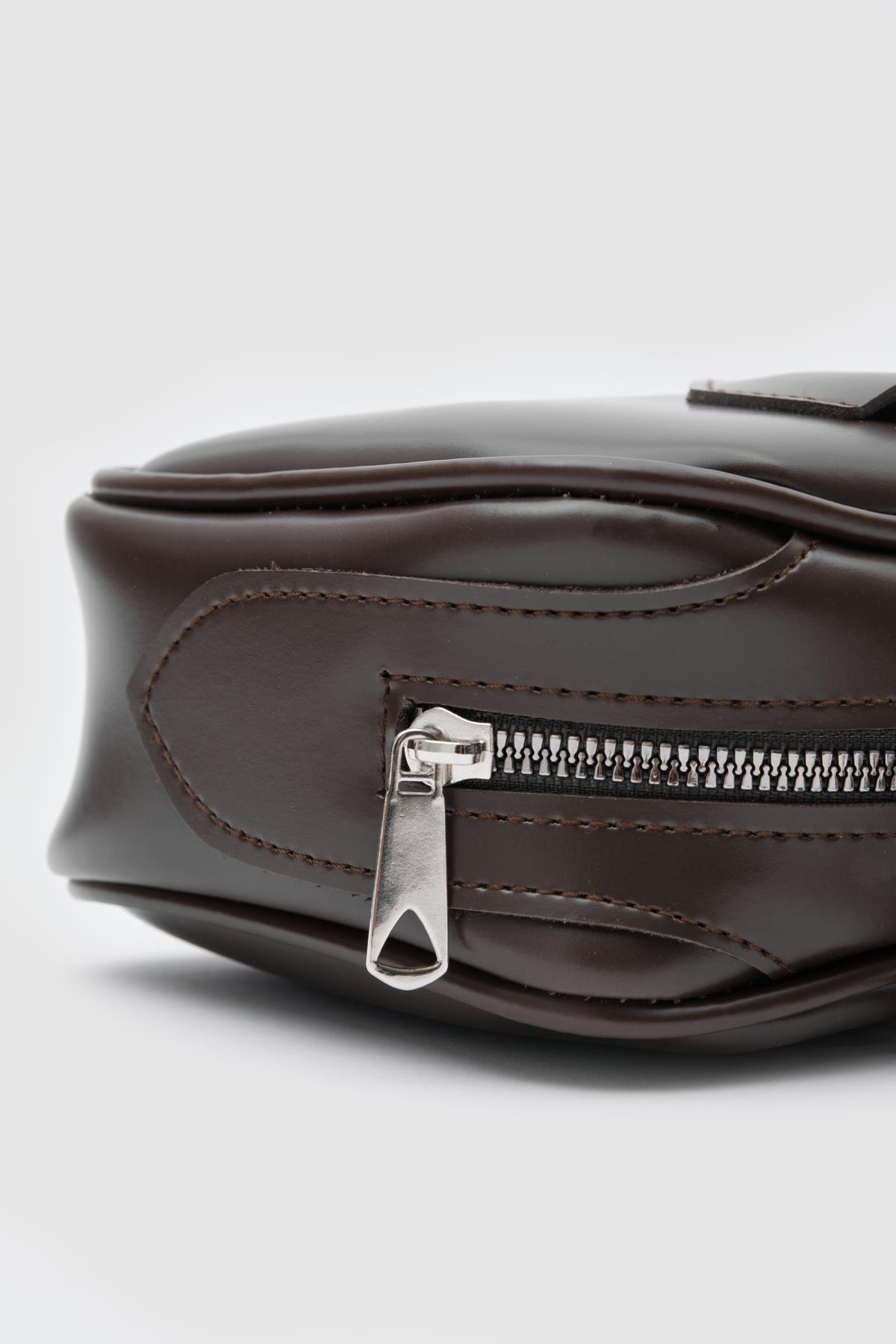 Boheme Vintage Baget Çanta Acı Kahve