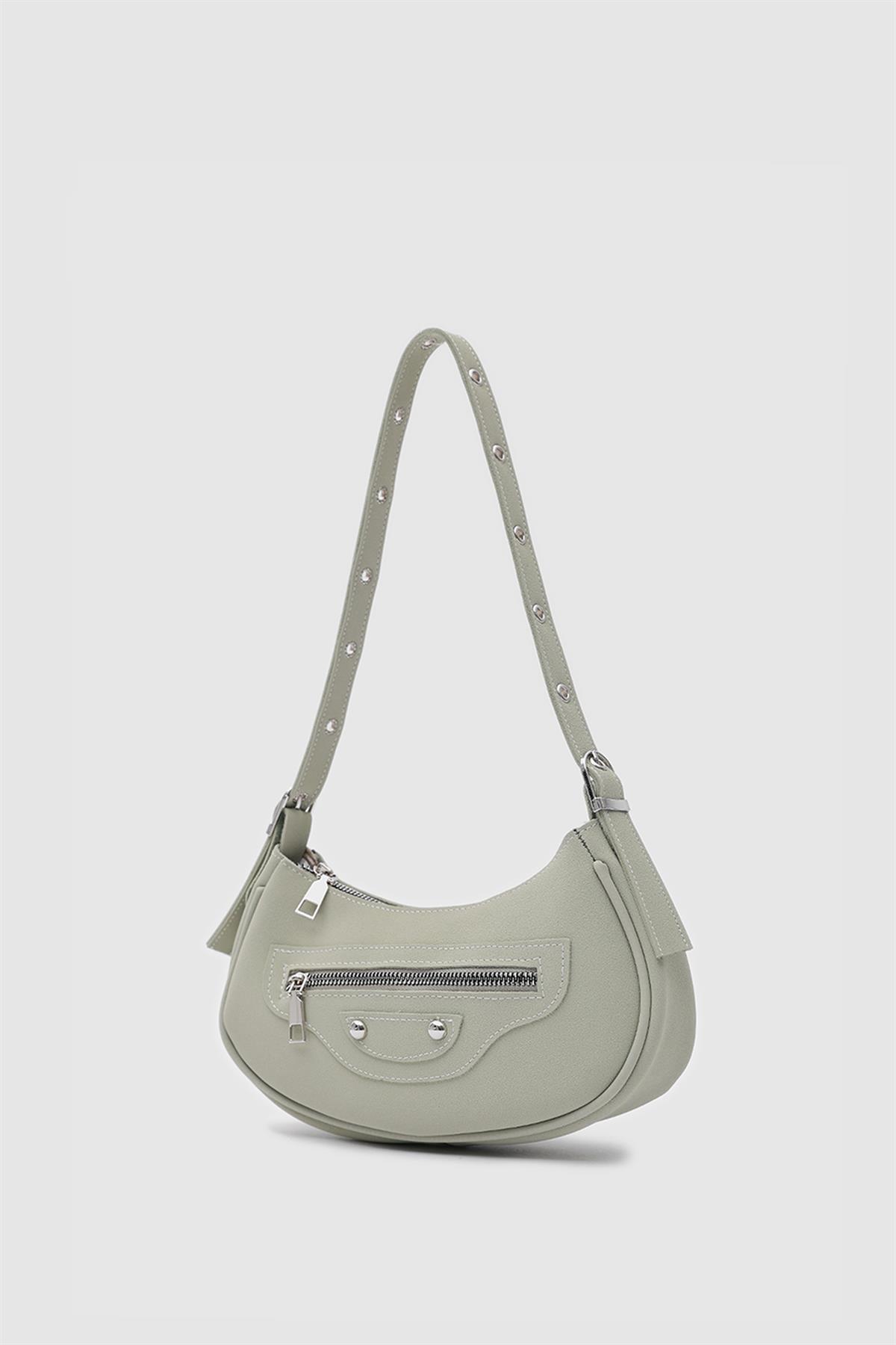 Sandy 90s Retro Baget Çanta Mint