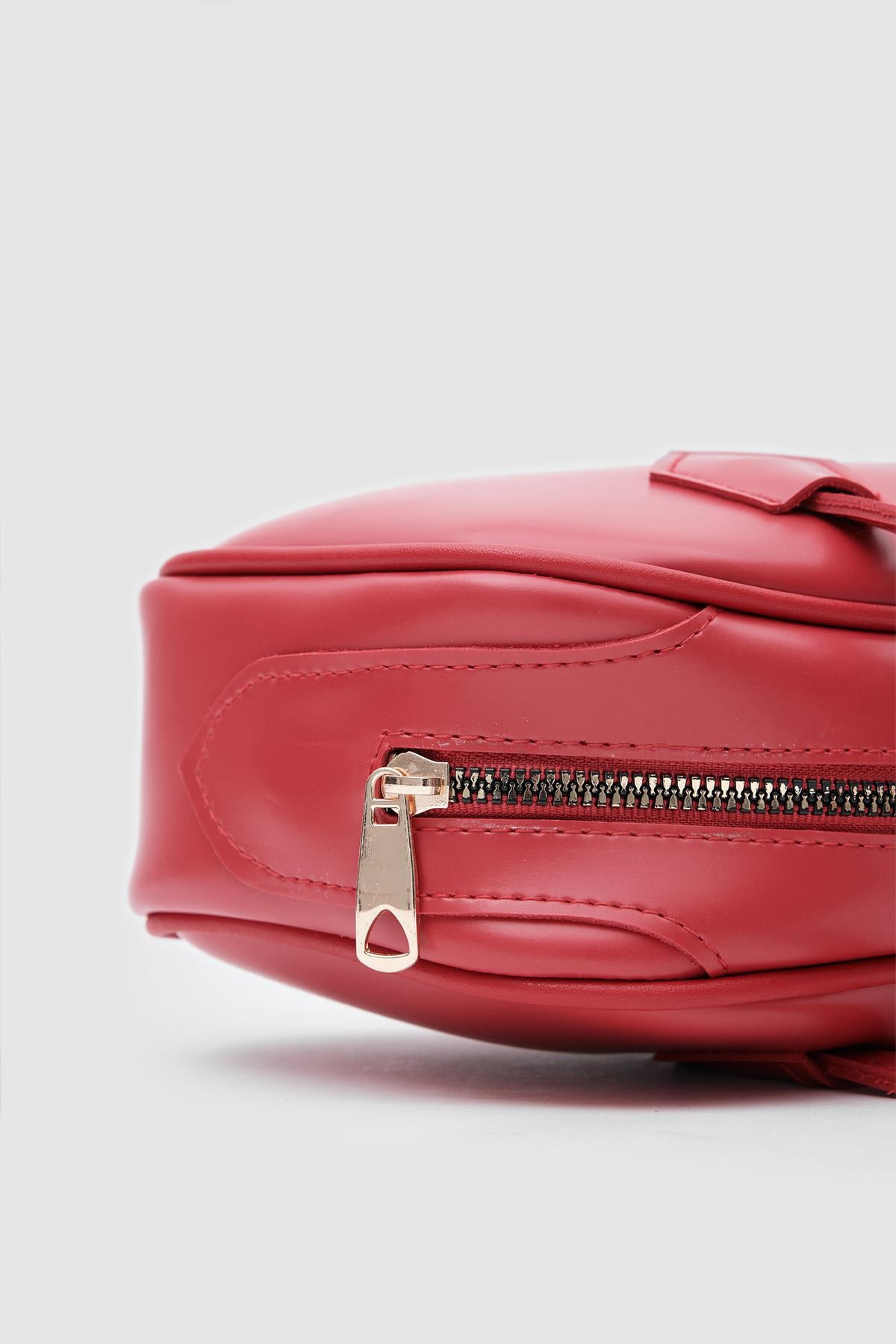 Boheme Vintage Baget Çanta Kırmızı