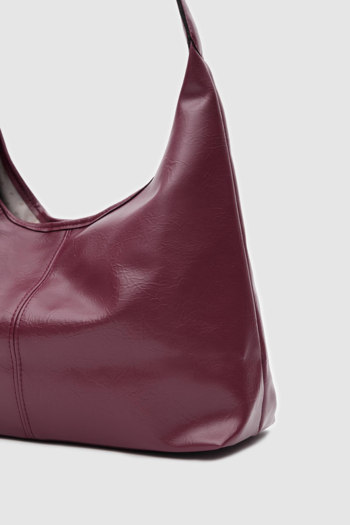 Gina Vintage Omuz Çantası Bordo