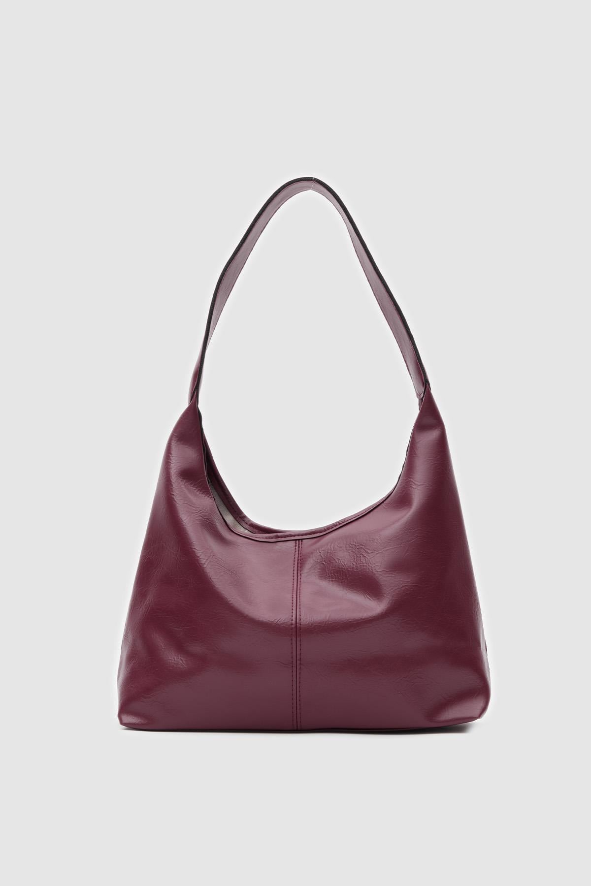 Gina Vintage Omuz Çantası Bordo