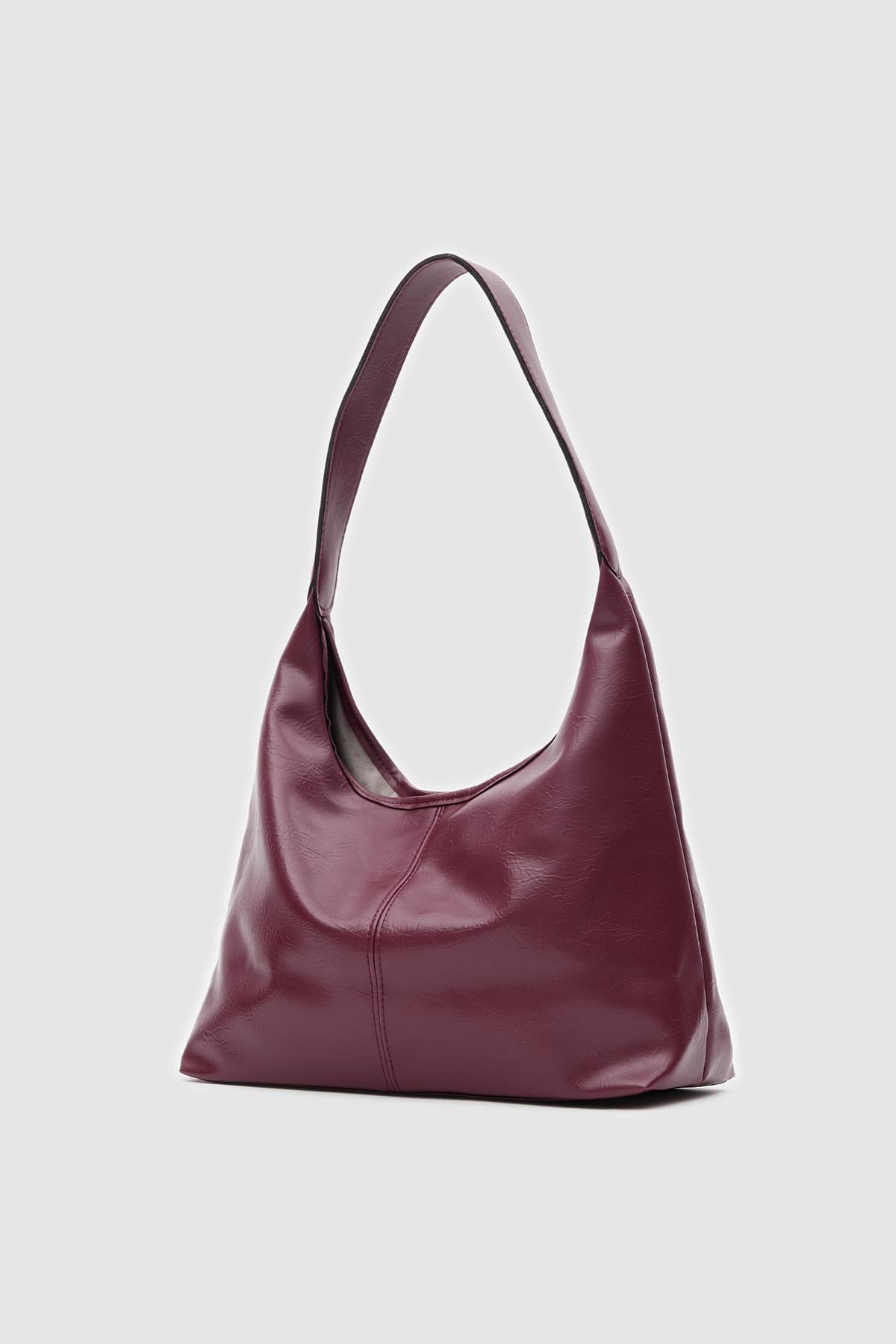 Gina Vintage Omuz Çantası Bordo