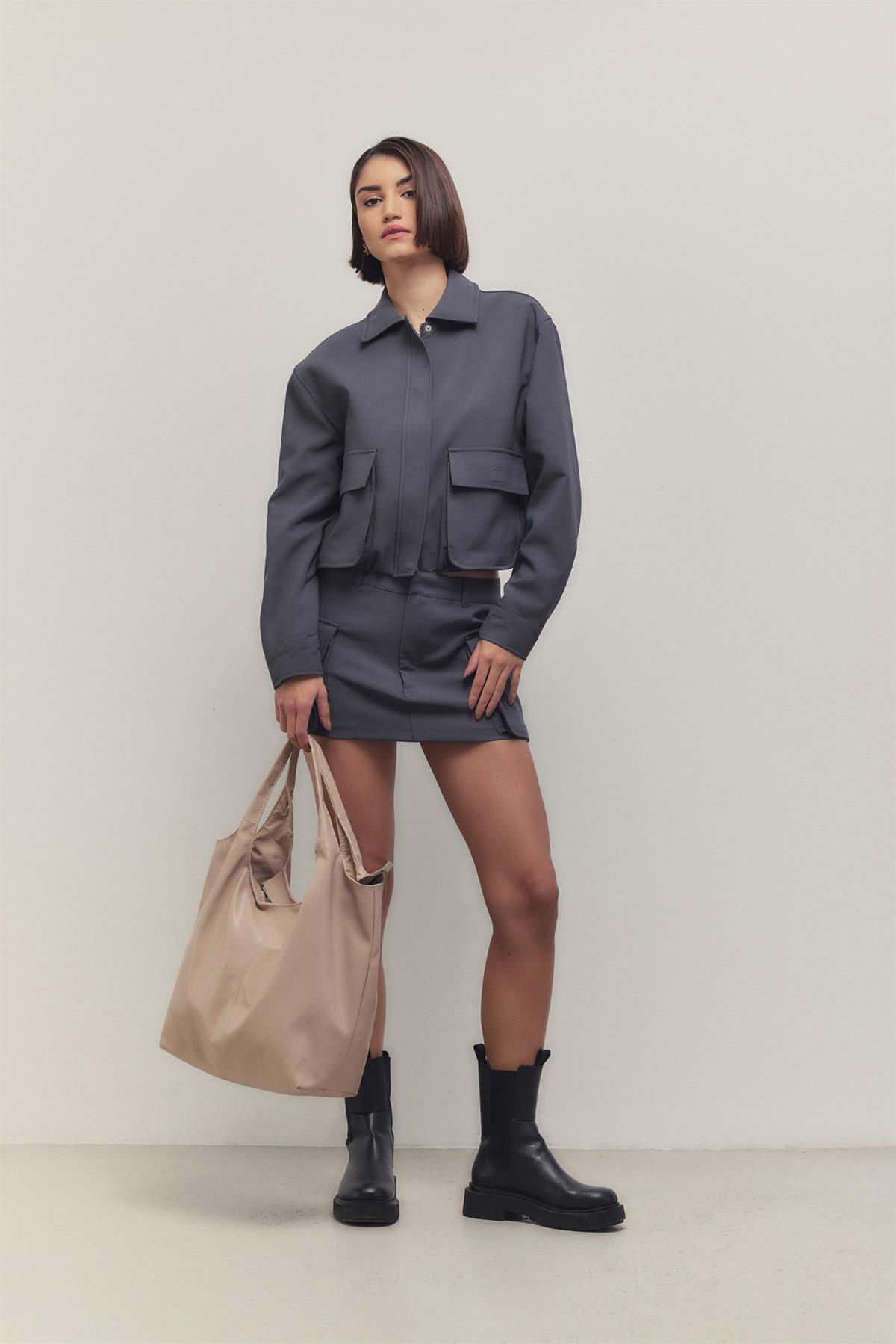 Pamela Gondol Omuz Çantası Bej
