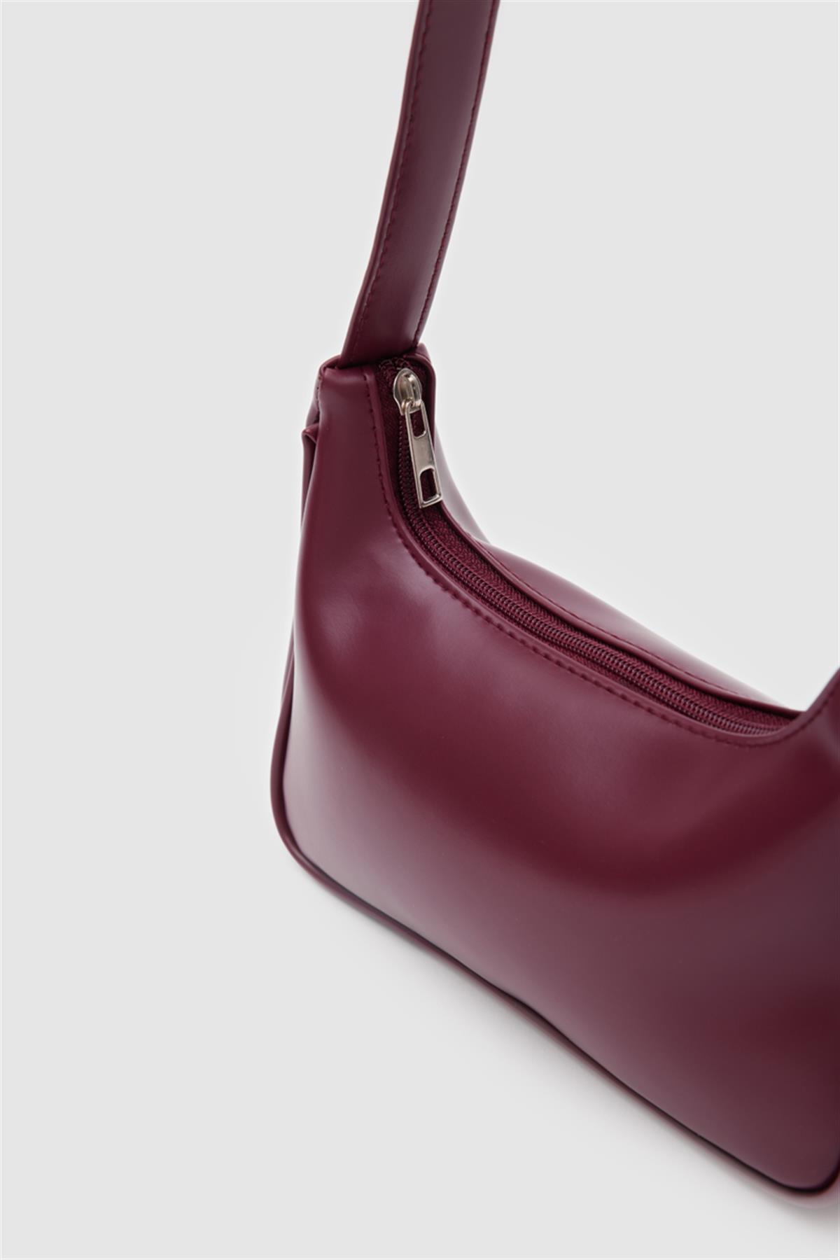 Kende Basic Baget Çanta Bordo