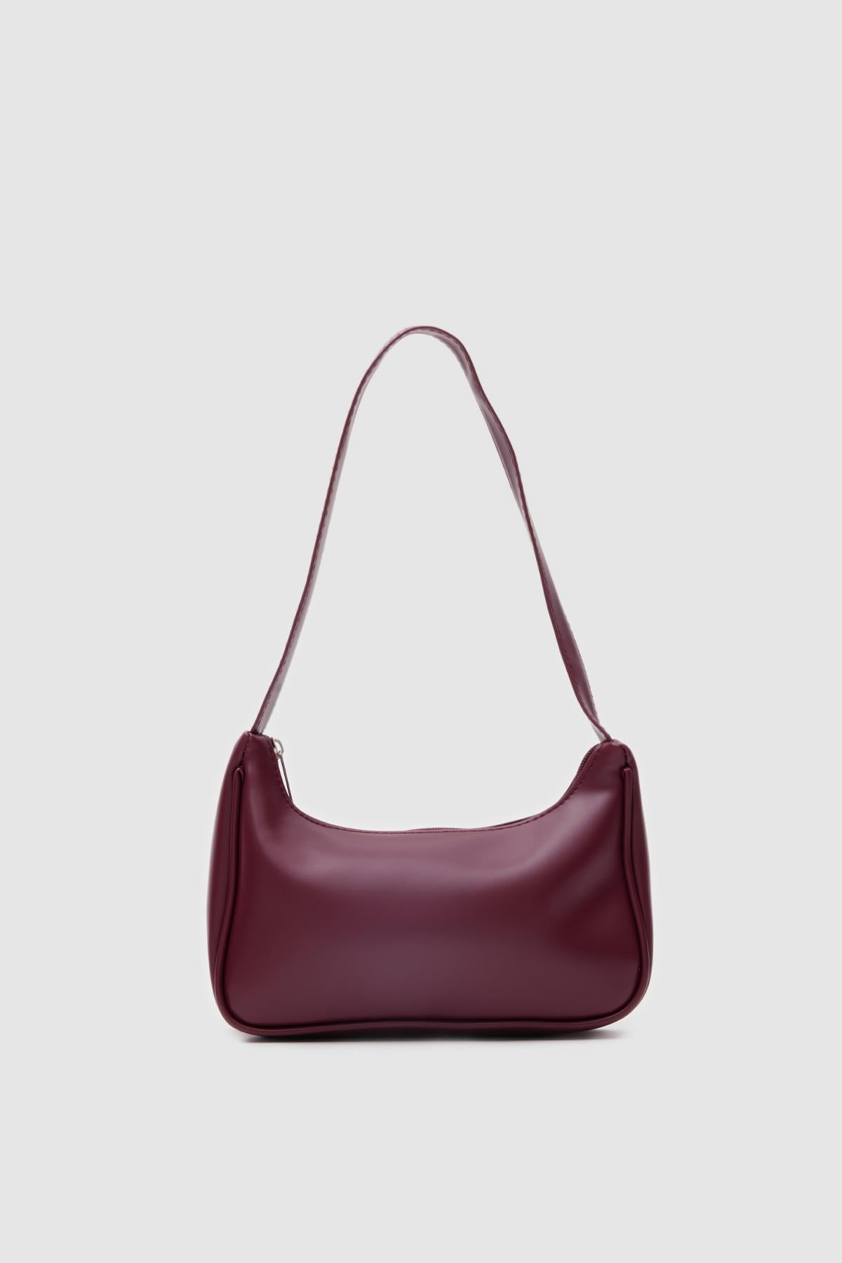 Kende Basic Baget Çanta Bordo