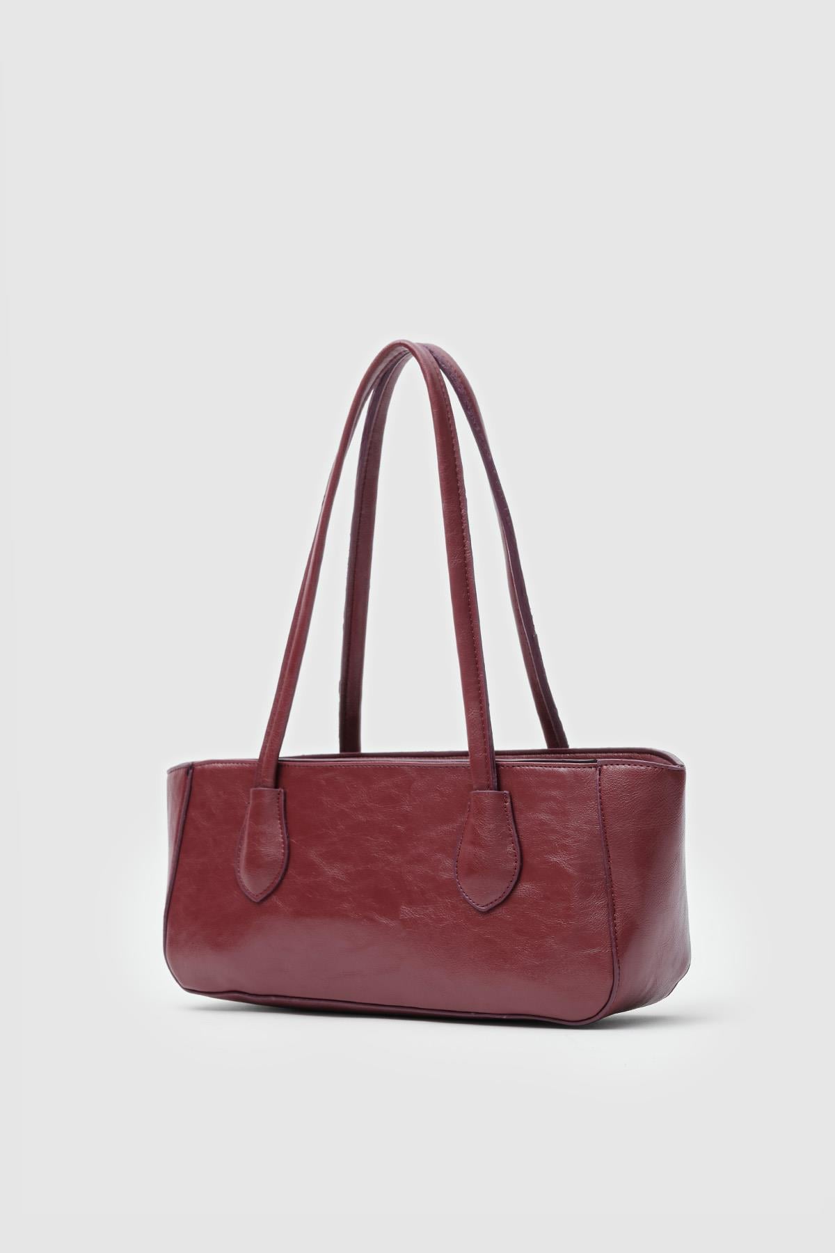 Lea Baget Çanta  Bordo