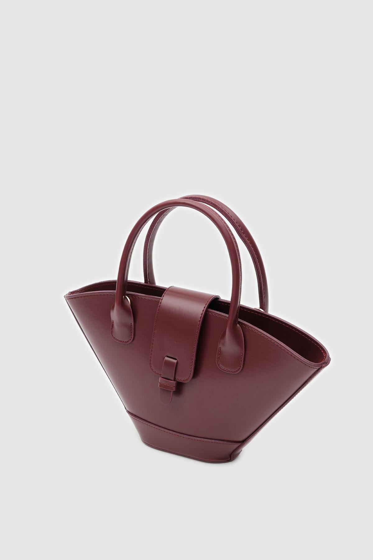 Lucca Kova Çapraz Çanta Bordo