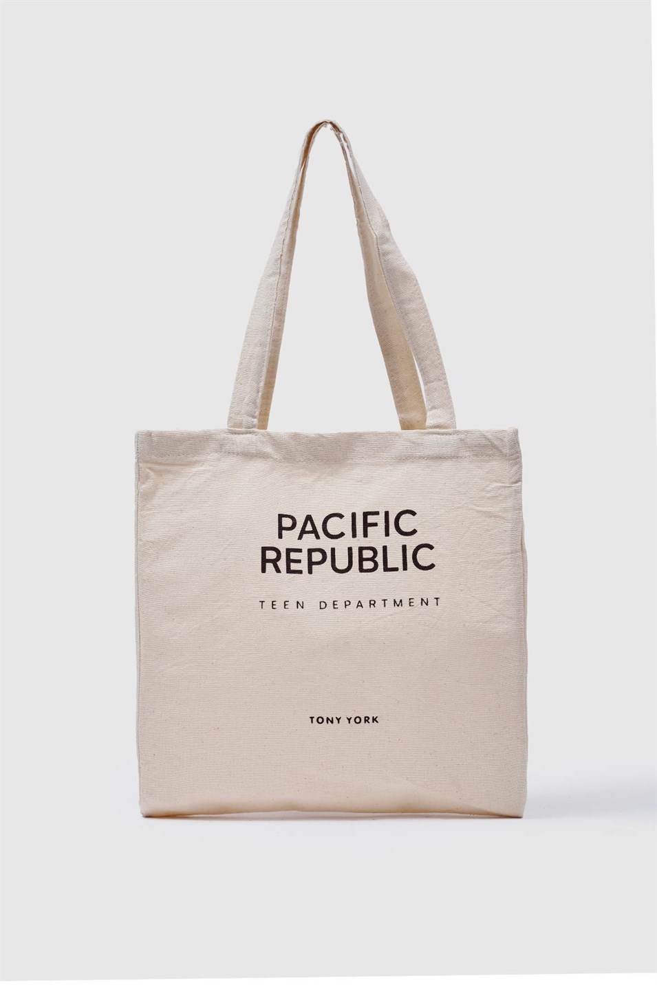 Organik Keten Kumaş Shopper Bag Pacific Kahverengi