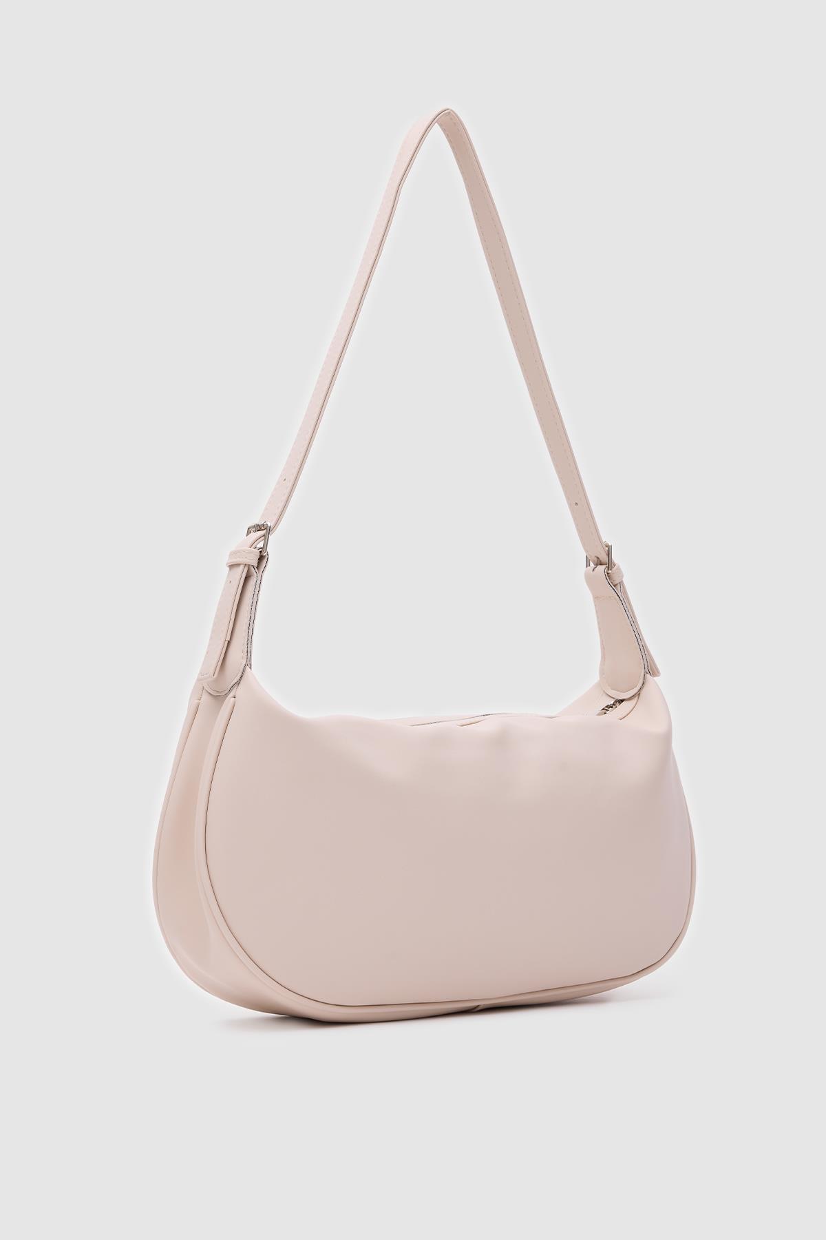 Emma Basic Baget Çanta Krem