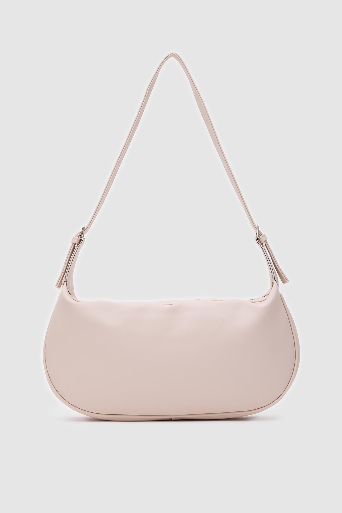 Emma Basic Baget Çanta Krem
