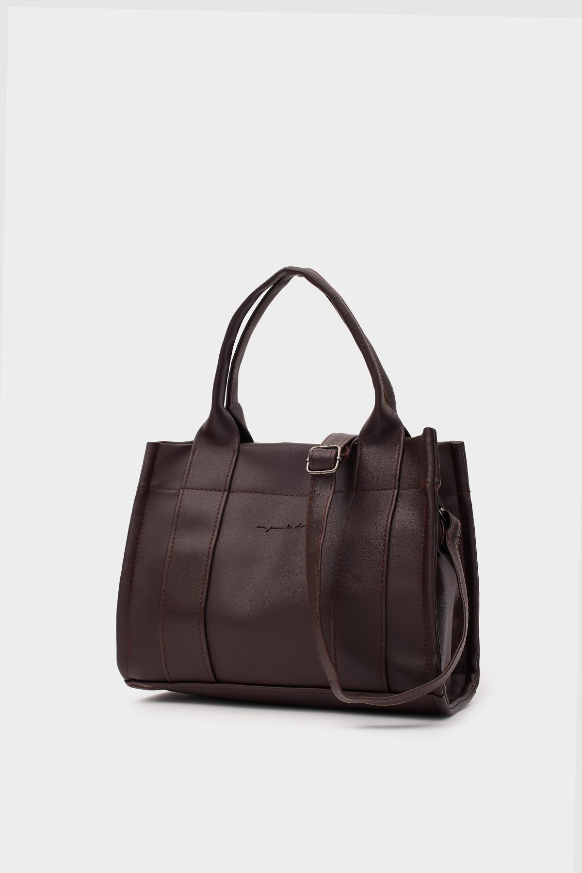 Bonnie Deri Tote Bag Acı Kahve