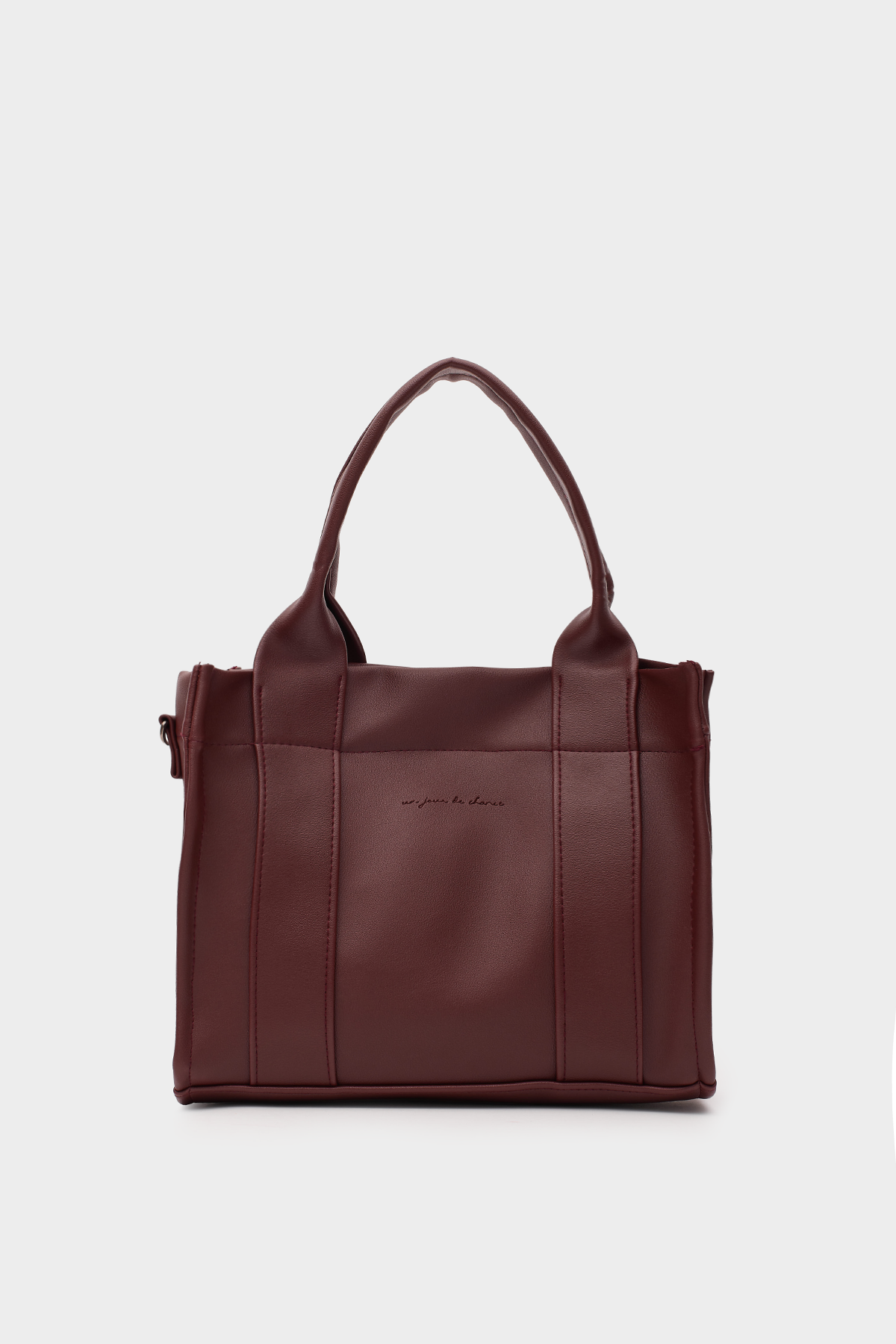 Bonnie Deri Tote Bag Bordo