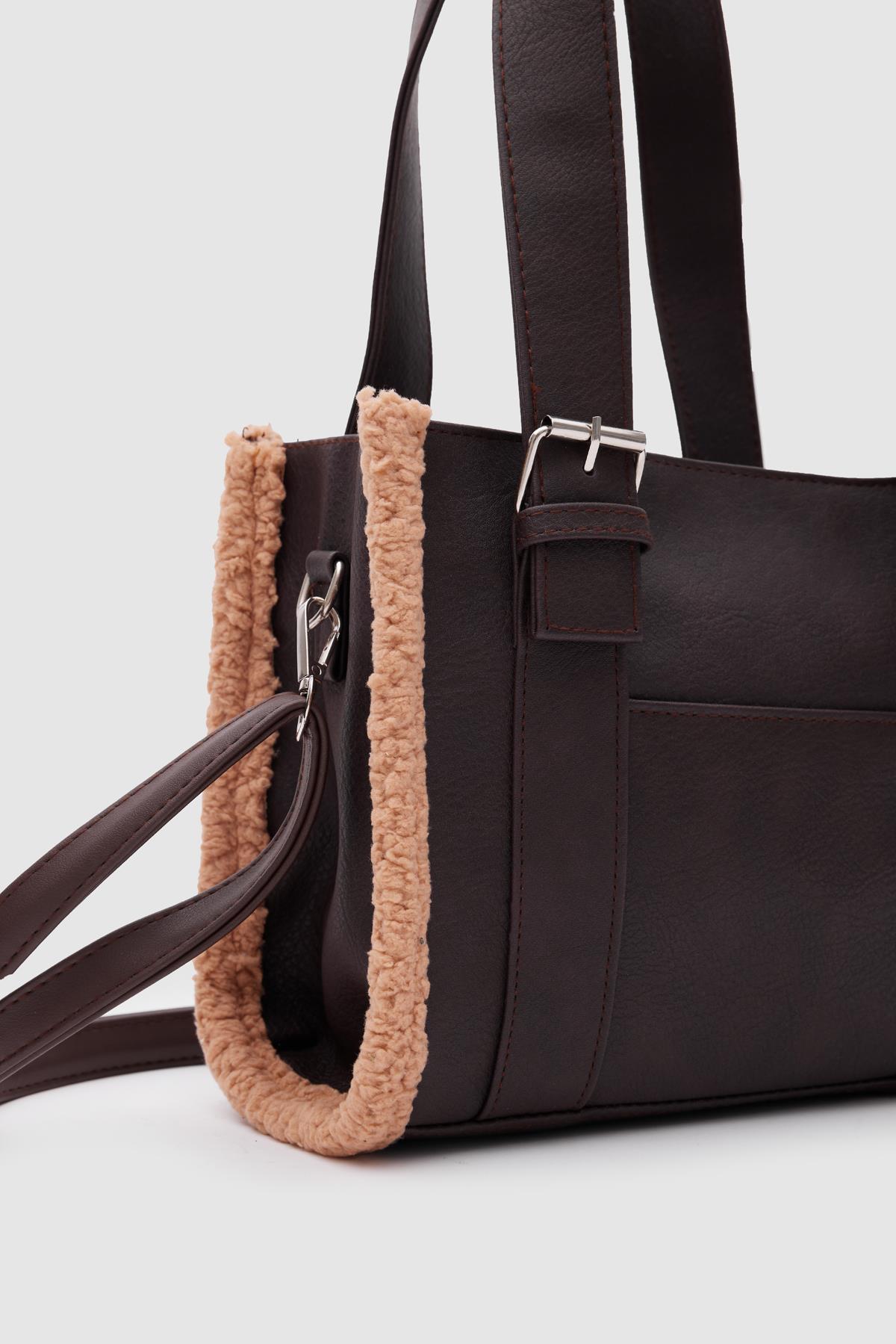 Kate Teddy Tote Bag Acı Kahve
