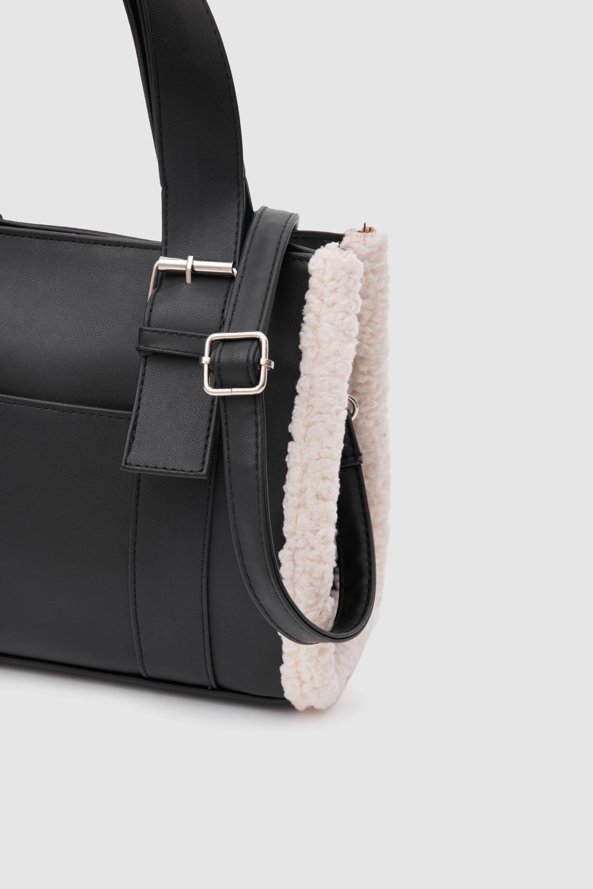 Kate Teddy Tote Bag Siyah