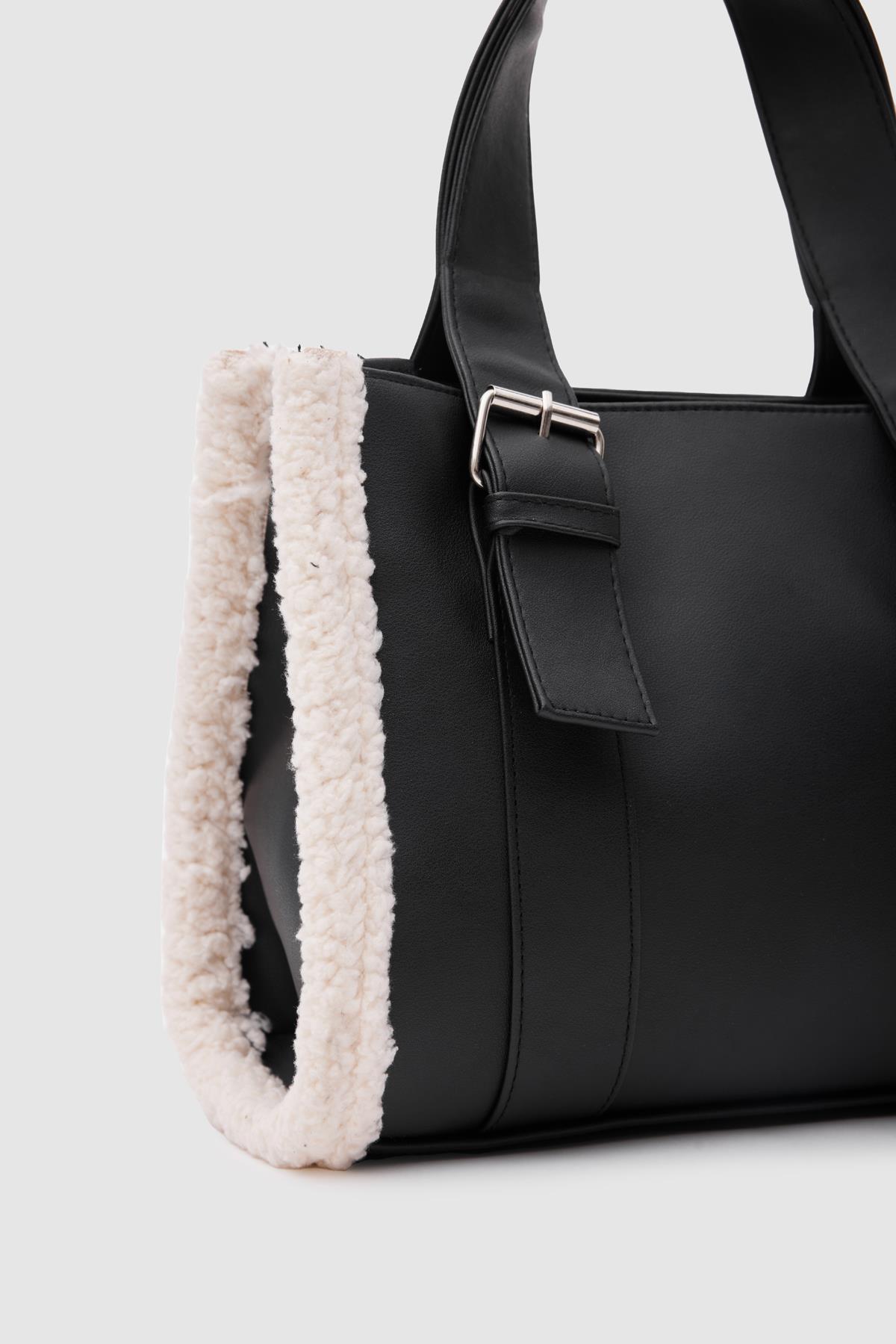 Kate Teddy Tote Bag Siyah