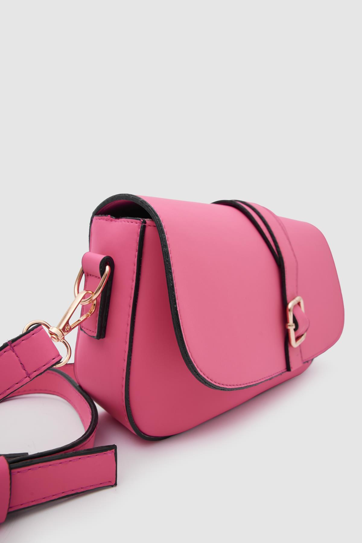 Leroy Tokalı Soft Çapraz Çanta Pembe