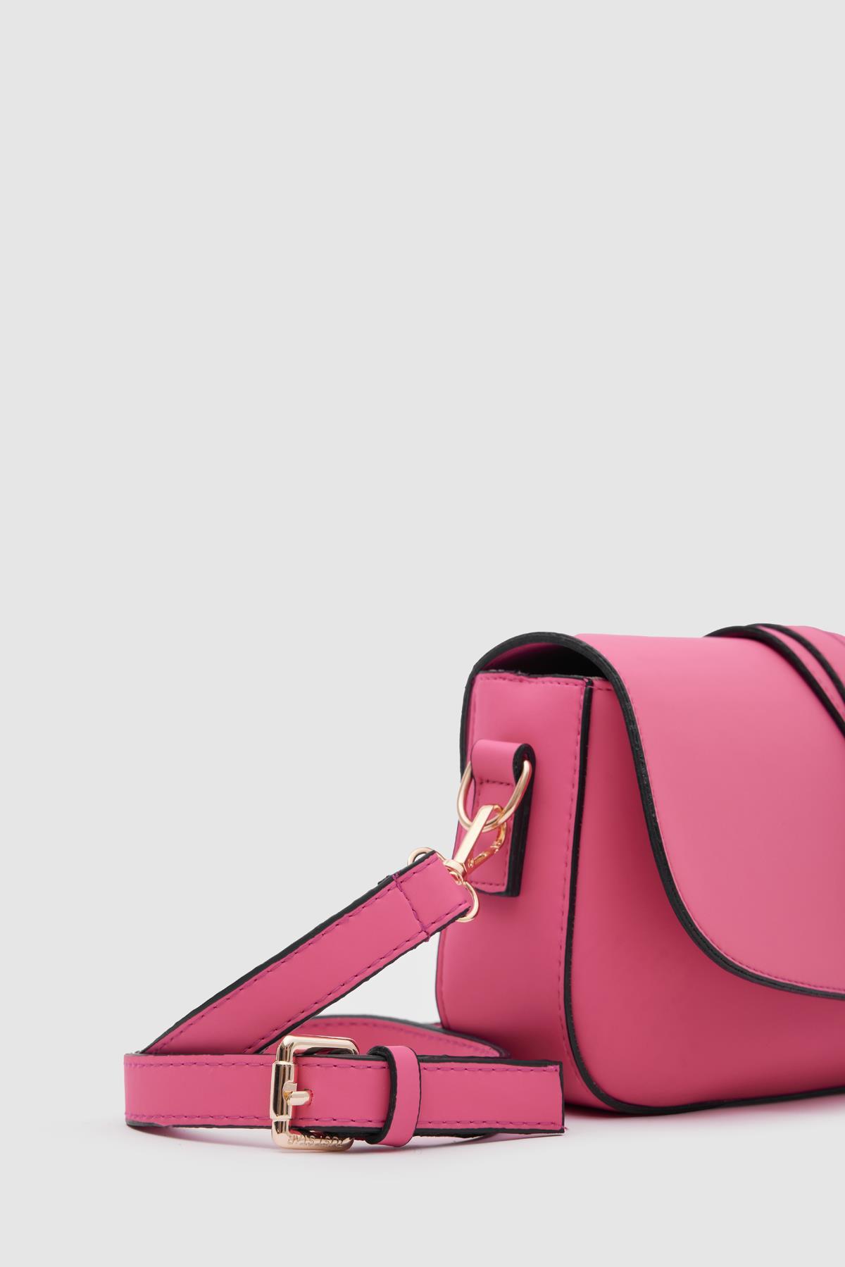 Leroy Tokalı Soft Çapraz Çanta Pembe