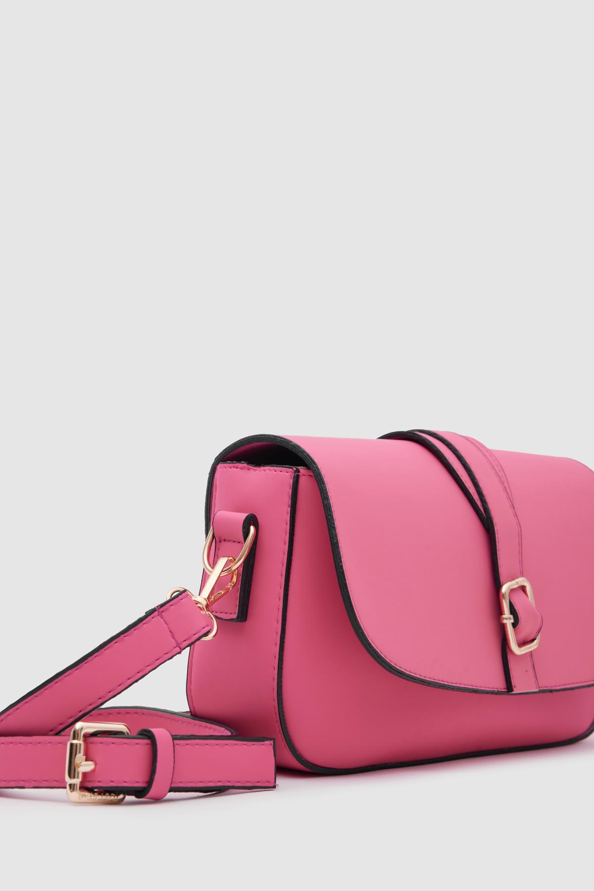 Leroy Tokalı Soft Çapraz Çanta Pembe