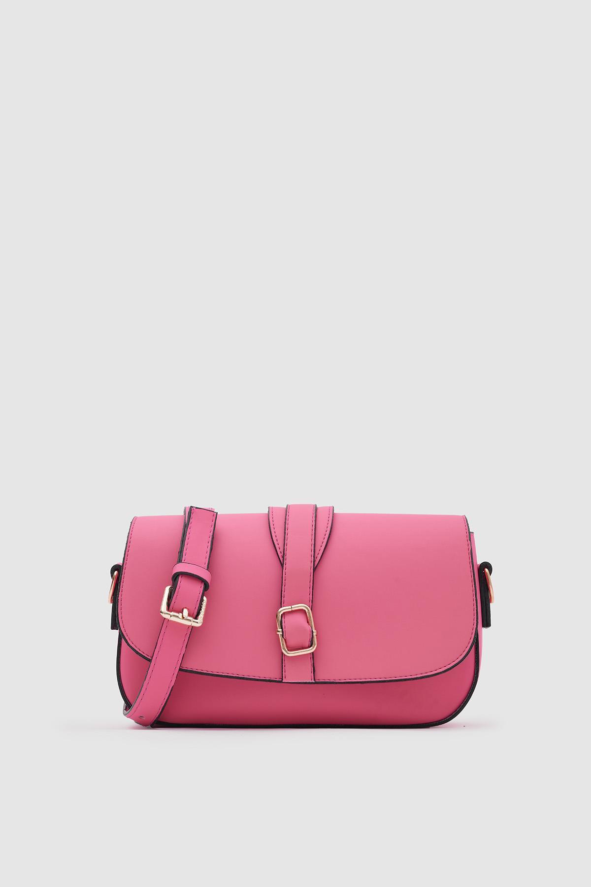 Leroy Tokalı Soft Çapraz Çanta Pembe