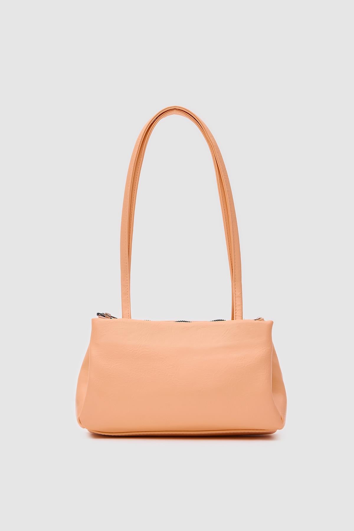 Misha Vintage Baget Çanta Somon