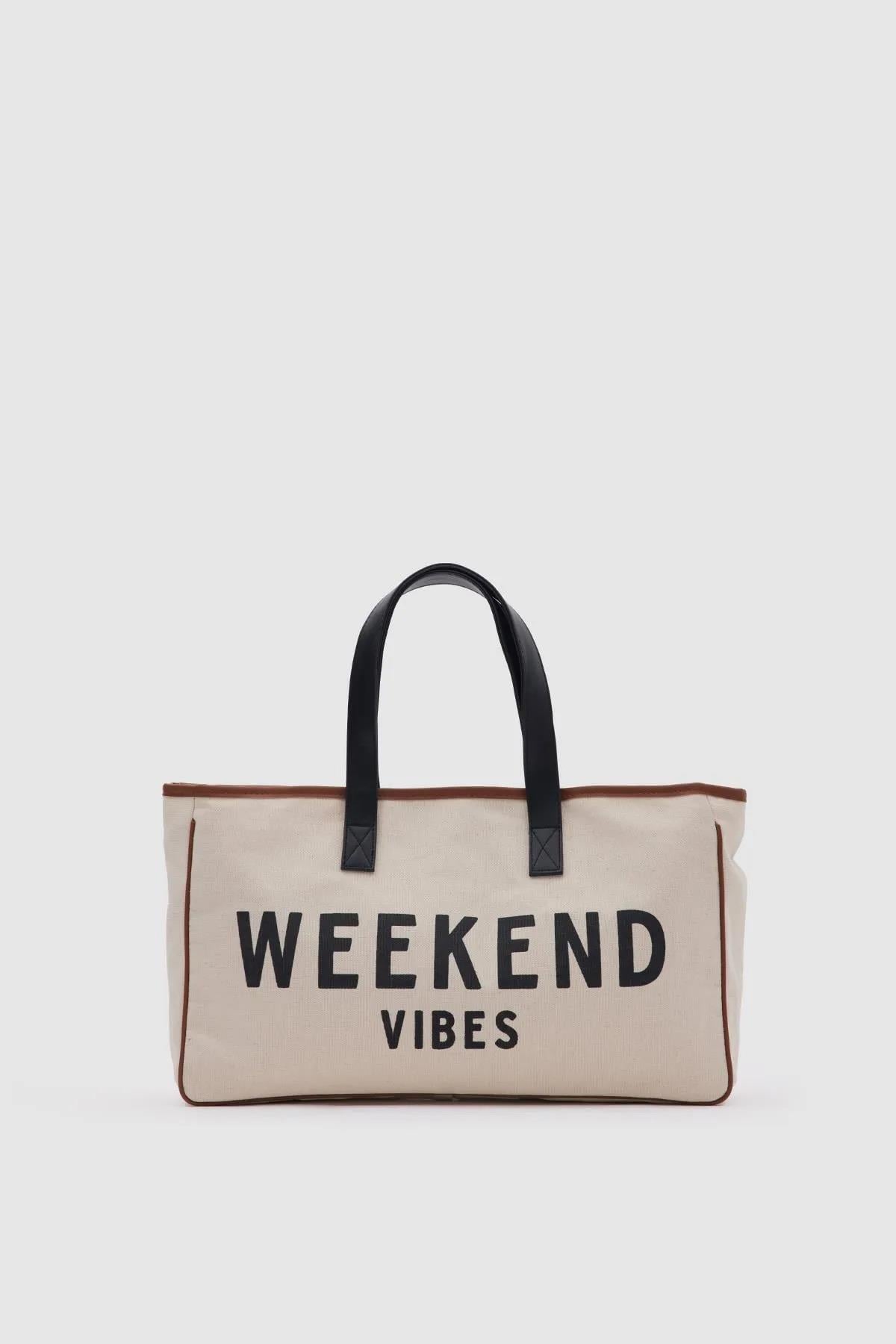 Weekend Kanvas Omuz Çantası Kanvas